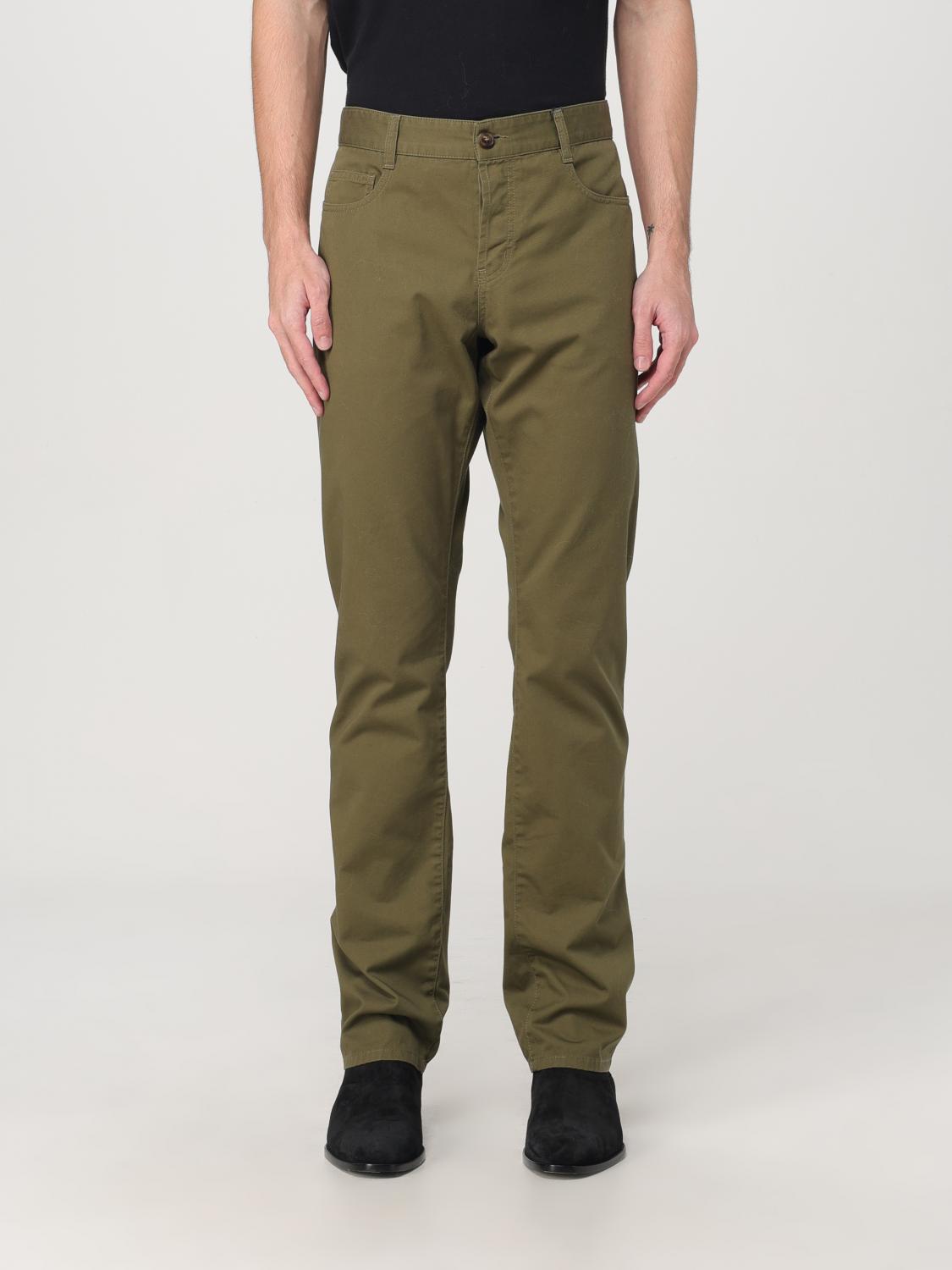 Giglio Pantalone Saint Laurent in gabardine di cotone