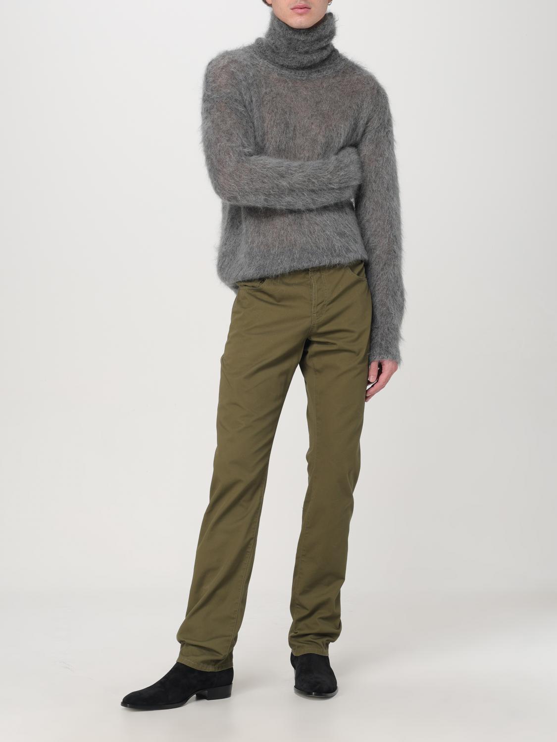 SAINT LAURENT PANTS: Pants men Saint Laurent, Kaki - Img 2