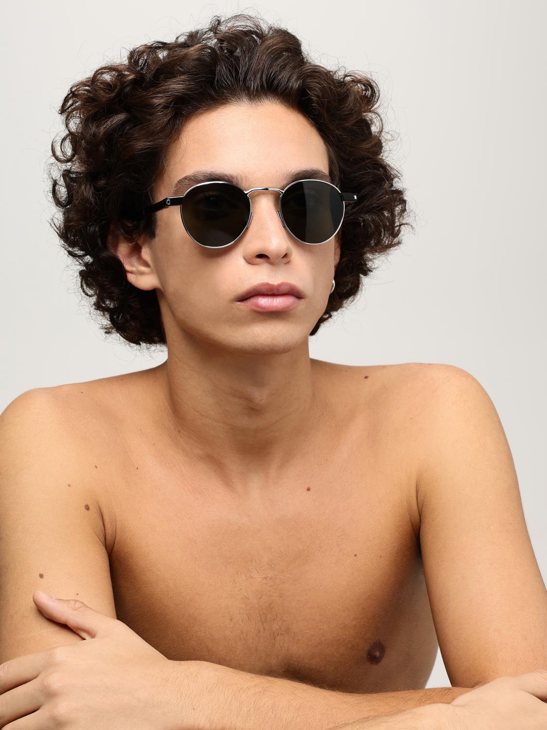 SAINT LAURENT SUNGLASSES: Sunglasses men Saint Laurent, Silver - Img 2