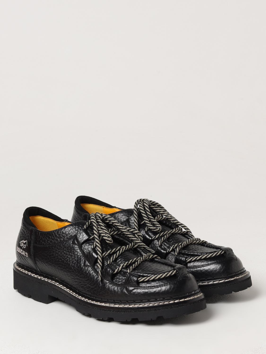 DOUCAL'S SCARPE STRINGATE: Derby Arctic Doucal's in pelle martellata, Nero - Img 2