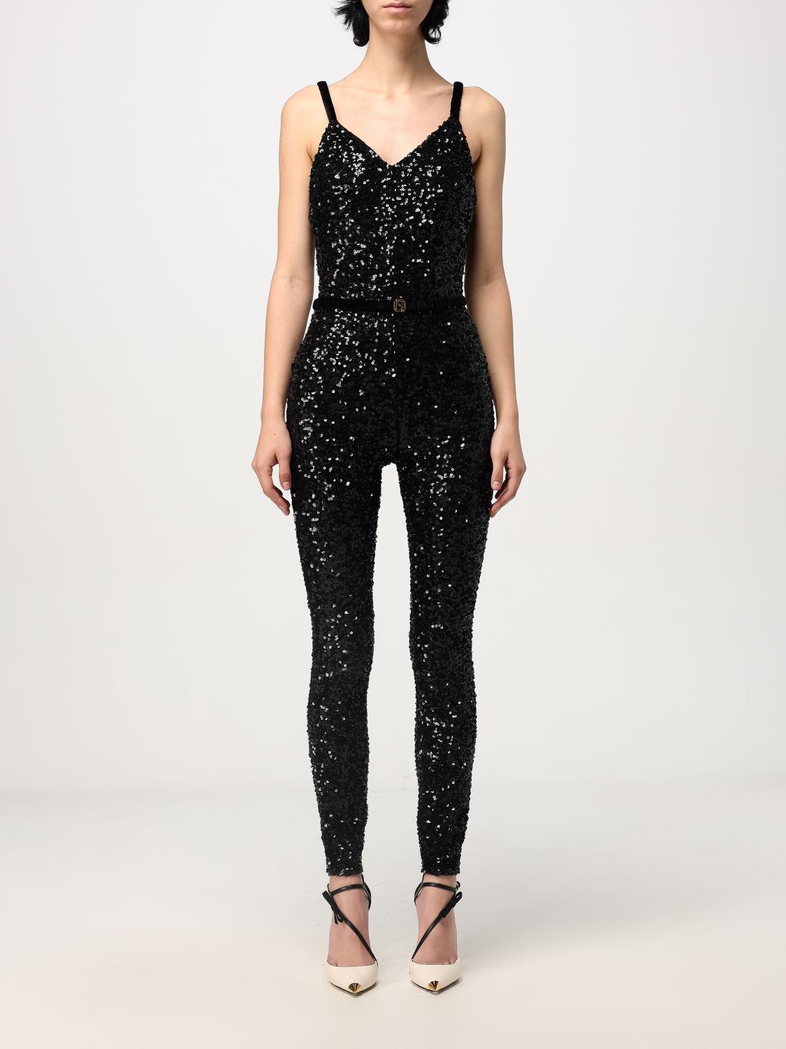 ELISABETTA FRANCHI JUMPSUIT: Jumpsuit damen Elisabetta Franchi, Schwarz - Img 1