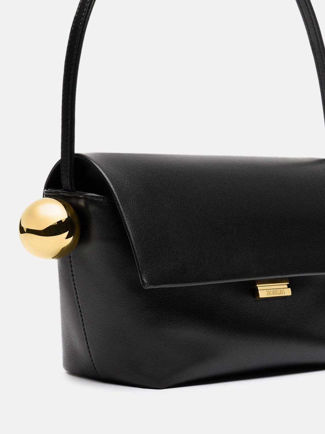 JACQUEMUS BORSA A SPALLA: Borsa a spalla donna Jacquemus, Nero - Img 3