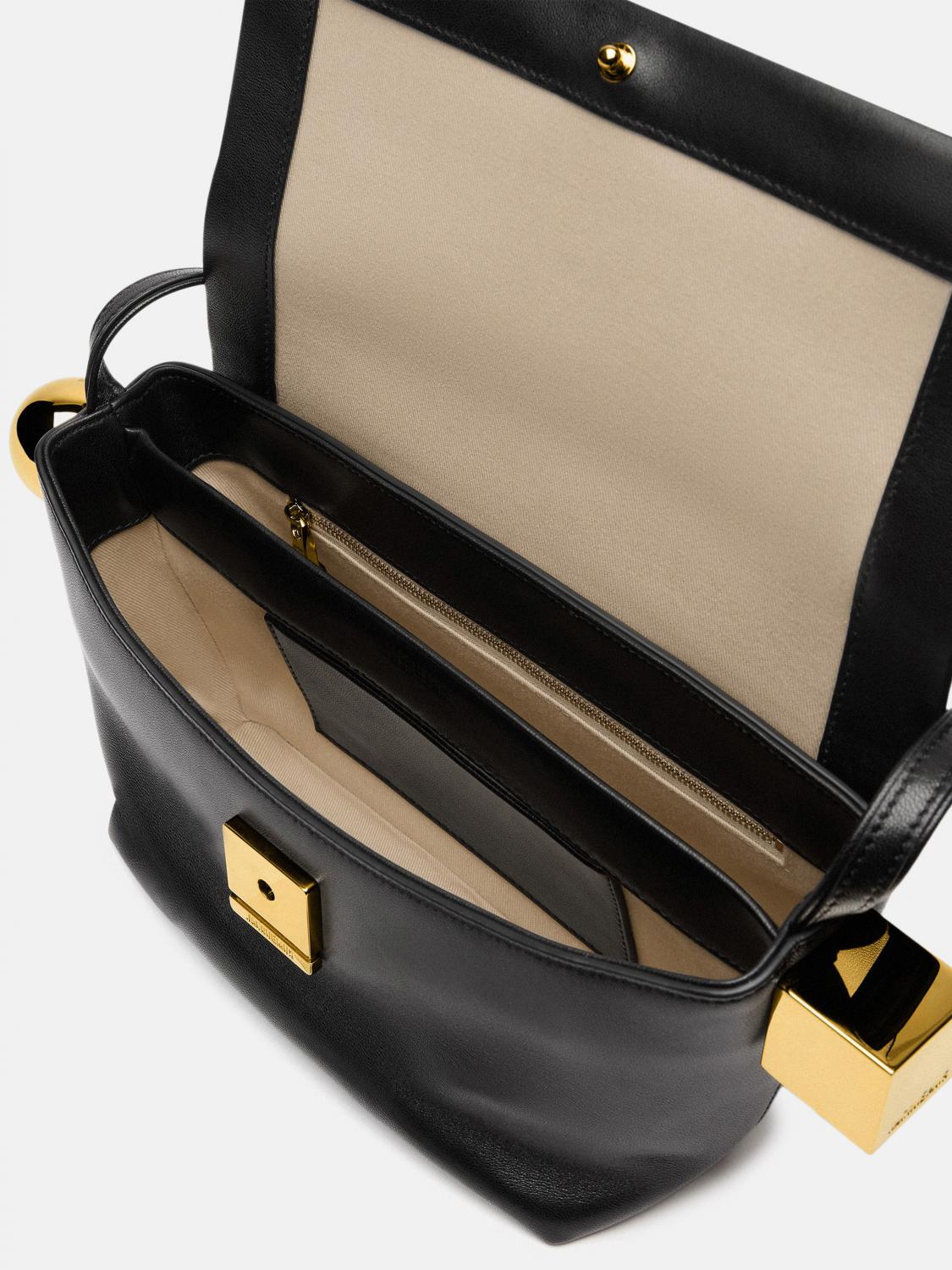 JACQUEMUS BORSA A SPALLA: Borsa a spalla donna Jacquemus, Nero - Img 4