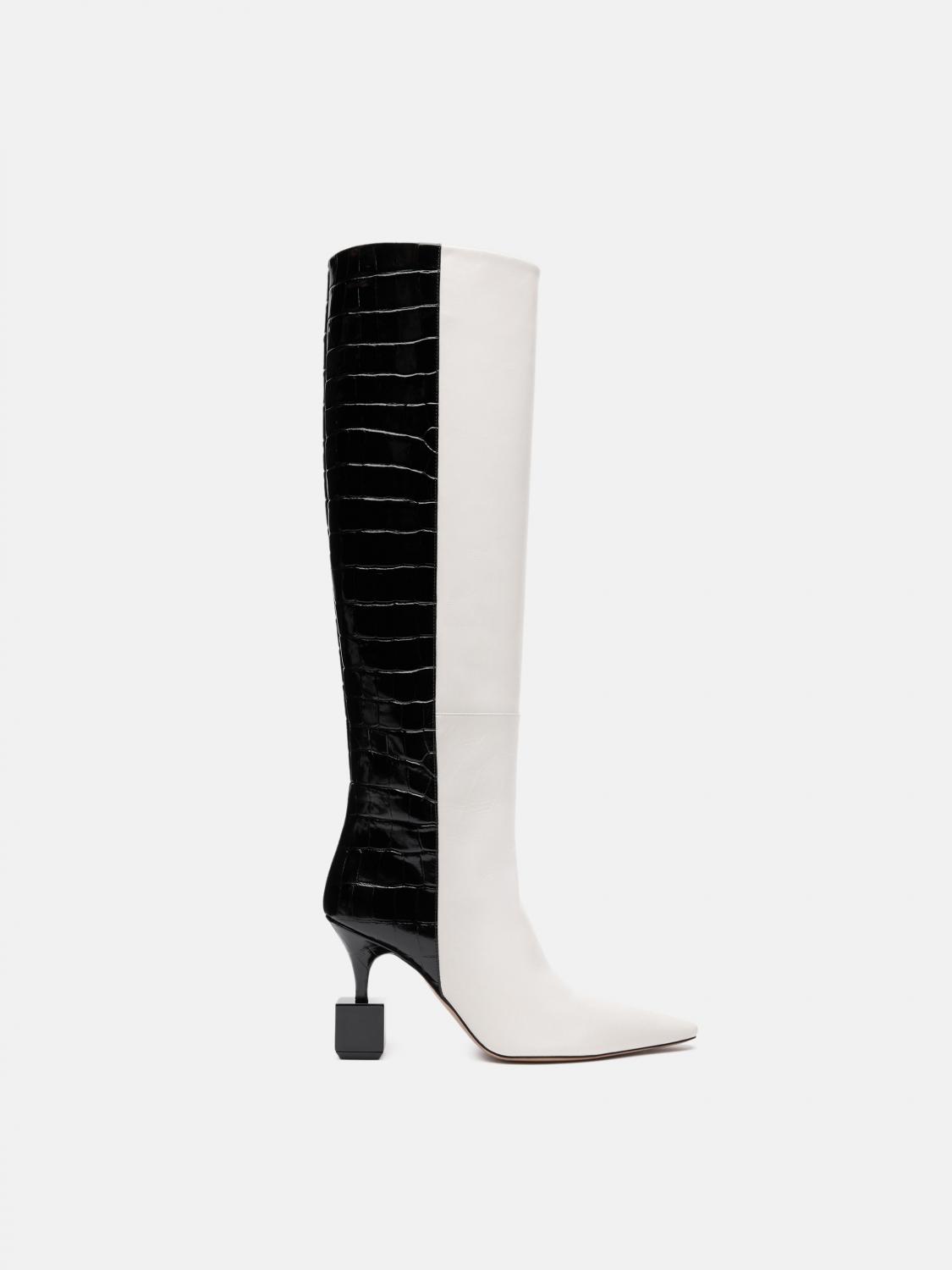 JACQUEMUS BOOTS: Flat ankle boots woman Jacquemus, White - Img 1