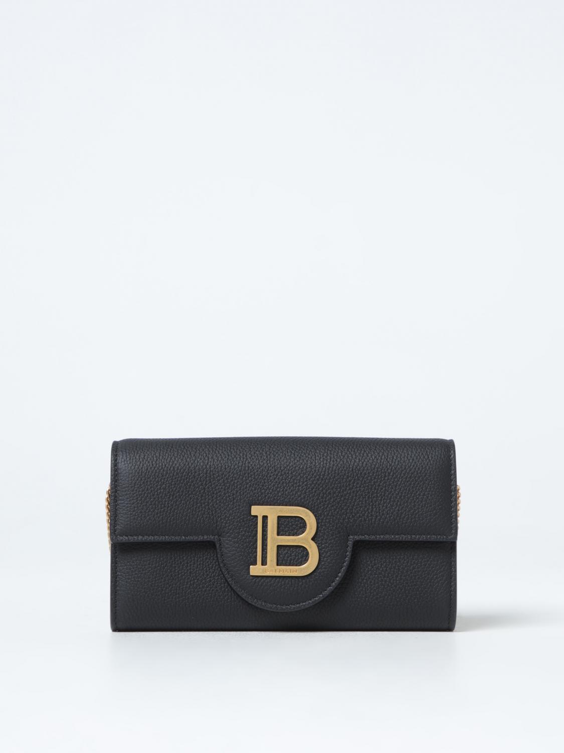 Giglio Borsa wallet Balmain in pelle a grana