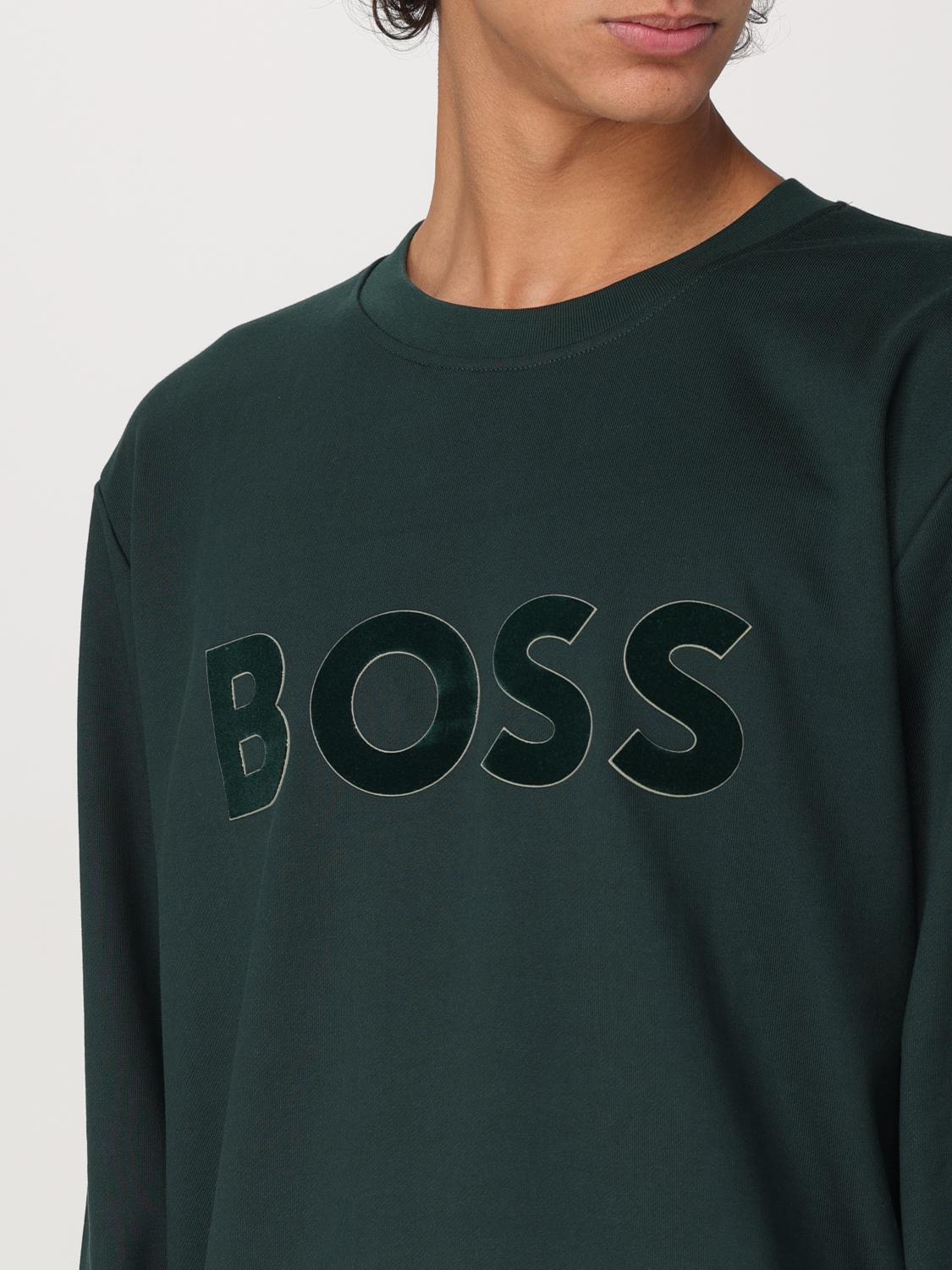 BOSS SWEATSHIRT: Sweatshirt men Boss, Green - Img 3