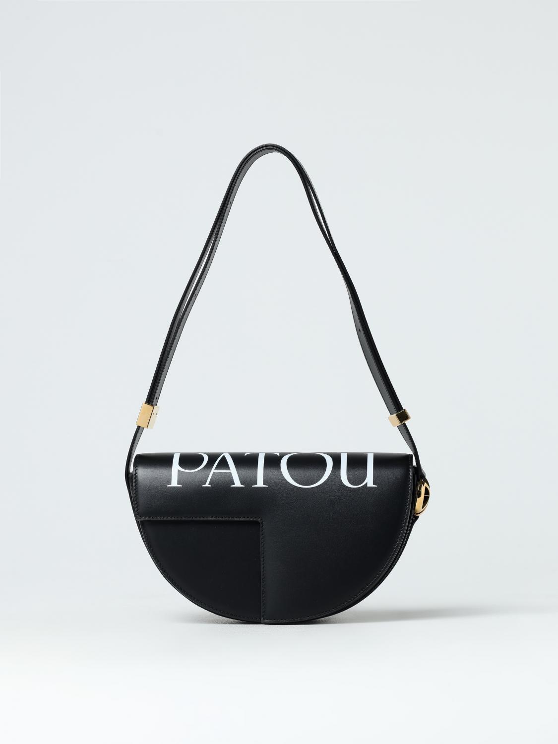 PATOU BORSA A SPALLA: Borsa a spalla donna Patou, Nero - Img 1