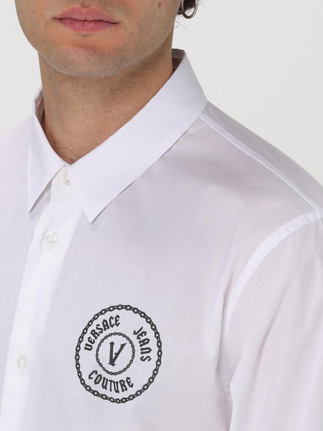 VERSACE JEANS COUTURE CAMISA: Camisa hombre Versace Jeans Couture, Blanco - Img 3