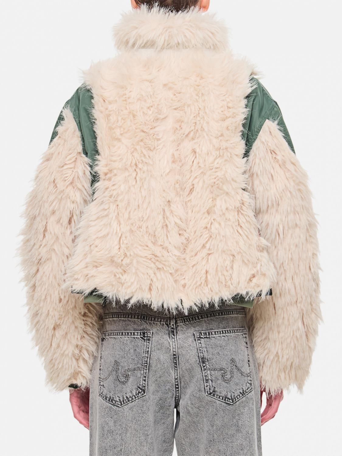 SACAI JACKET: Sacai women's jacket, Green - Img 3