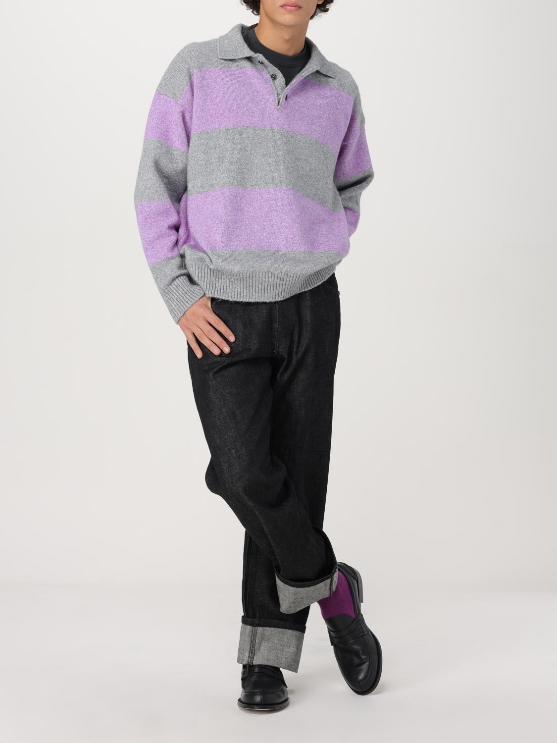 AMISH POLO SHIRT: Sweater men Amish, Violet - Img 2