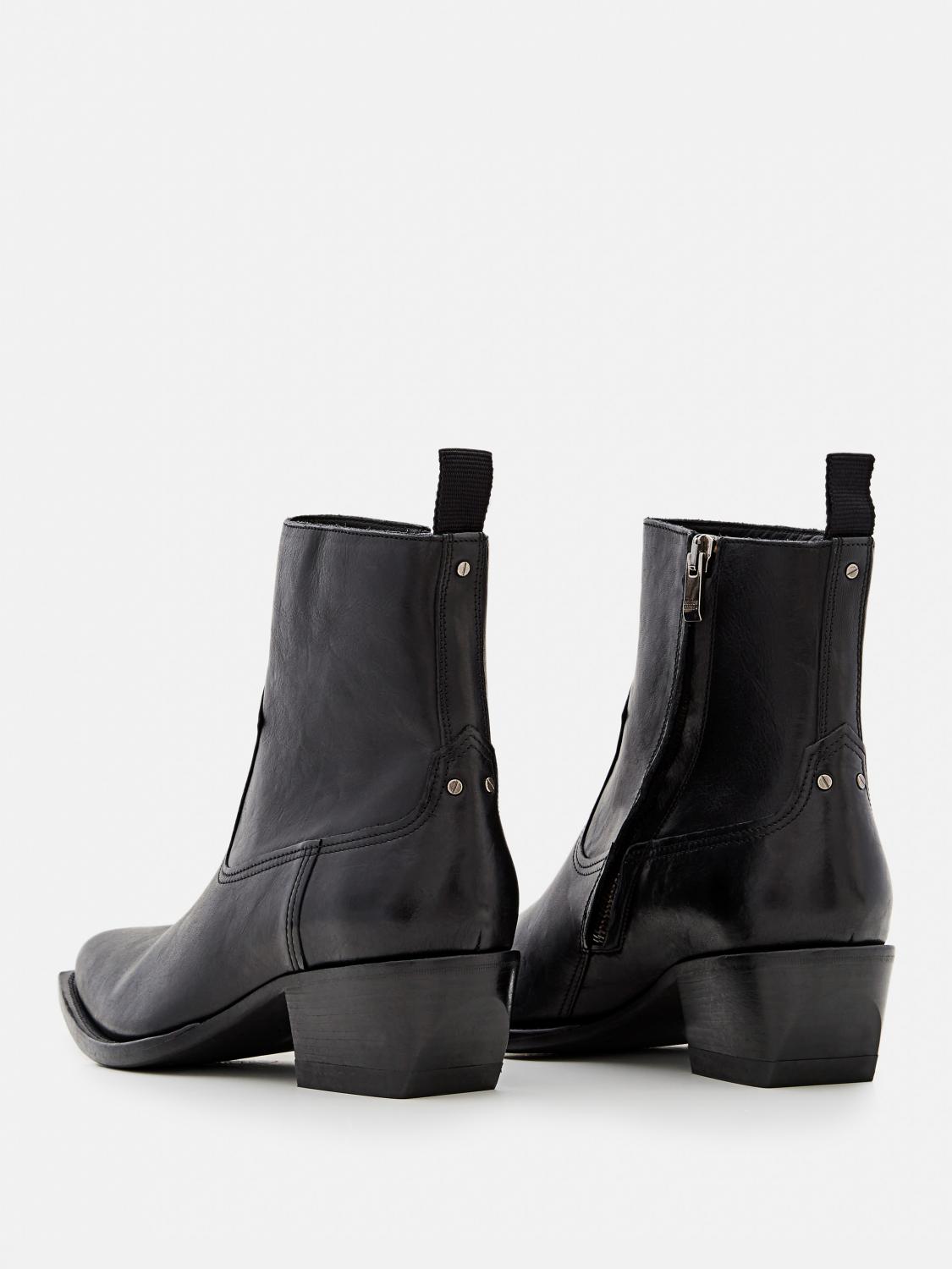 GOLDEN GOOSE: Flat ankle boots woman - Black | Golden Goose