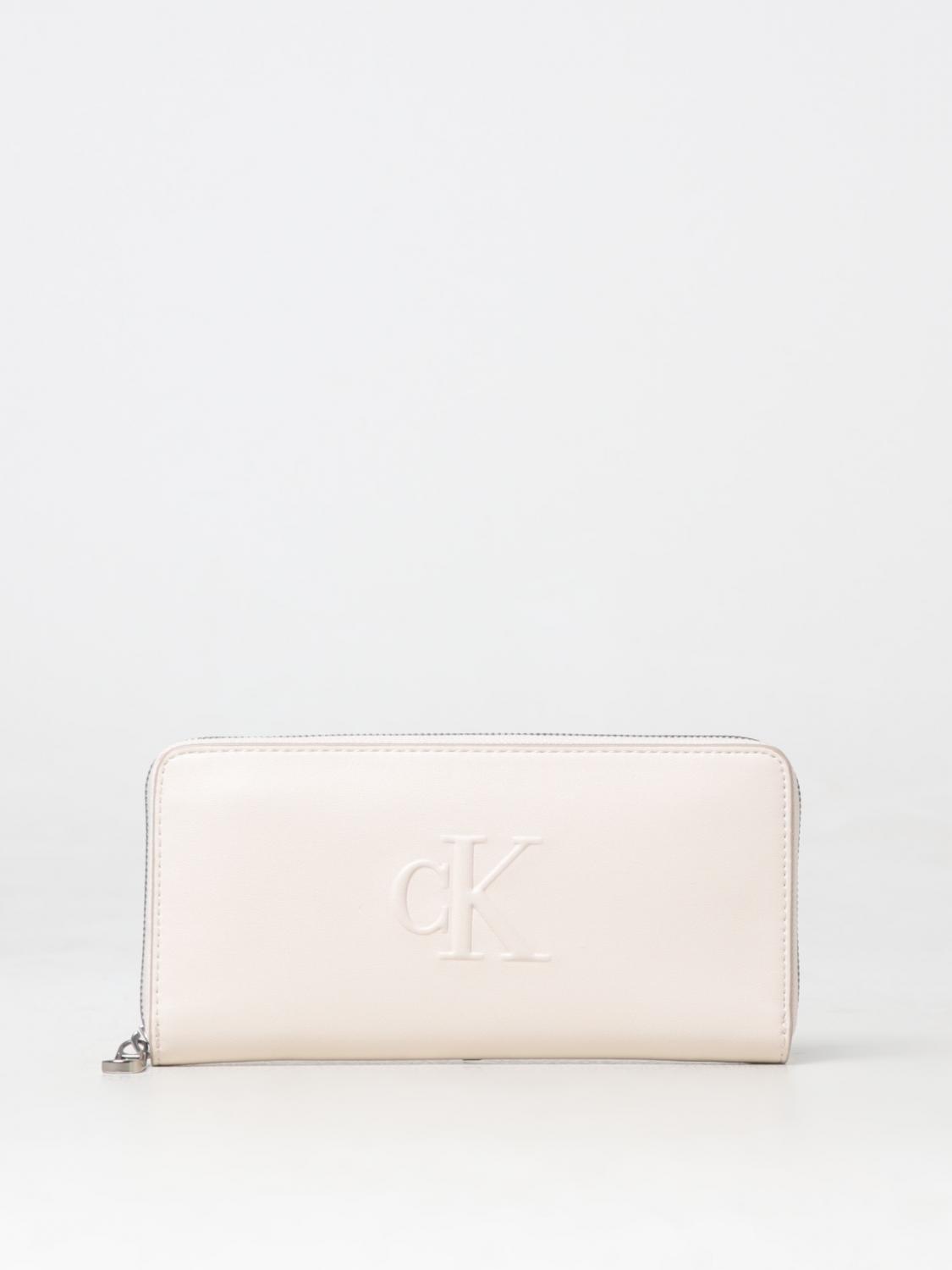 CALVIN KLEIN WALLET: Wallet woman Calvin Klein, Ivory - Img 1