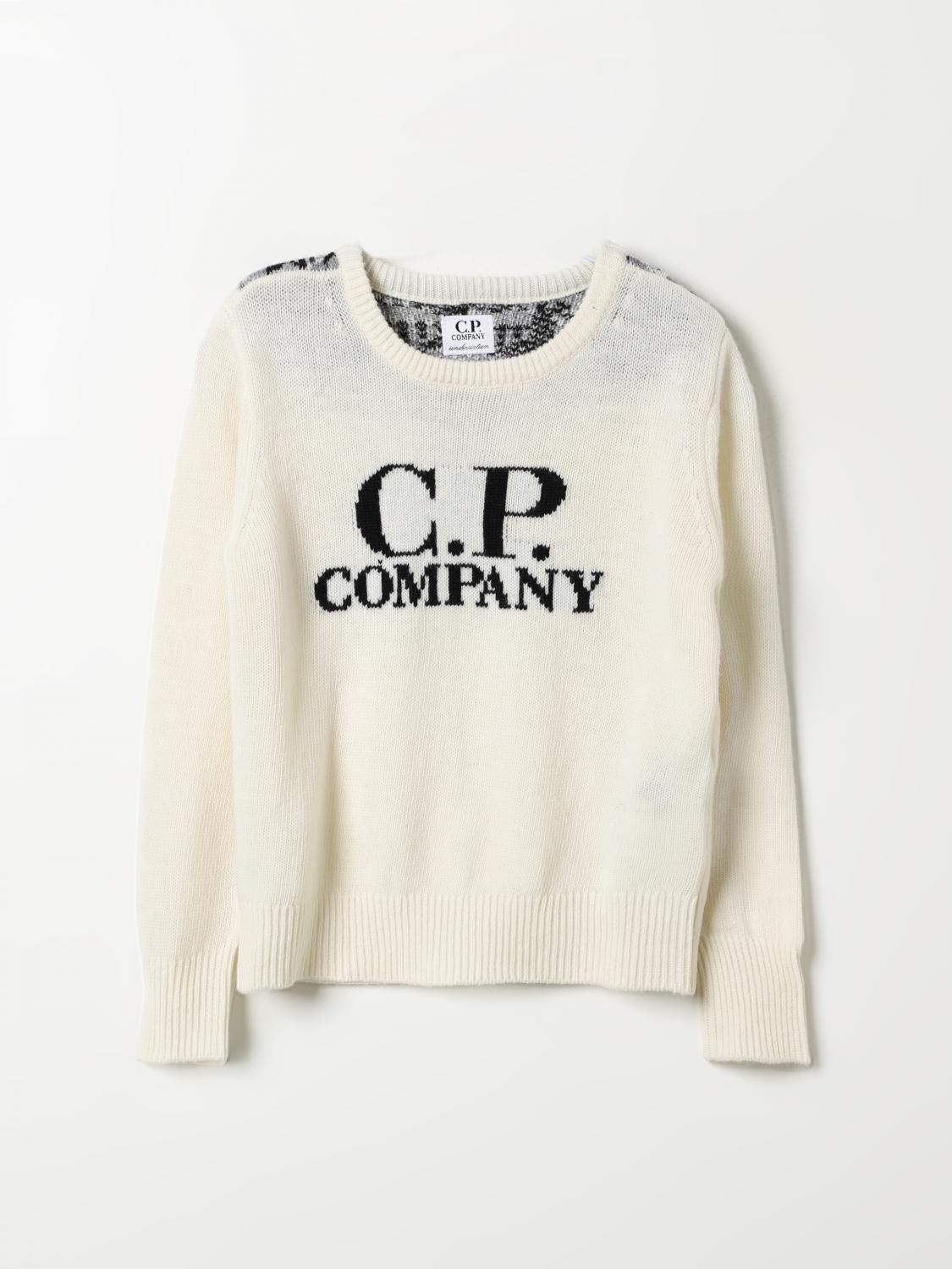 C.P. COMPANY SWEATER: Sweater kids C.P. Company, White - Img 1