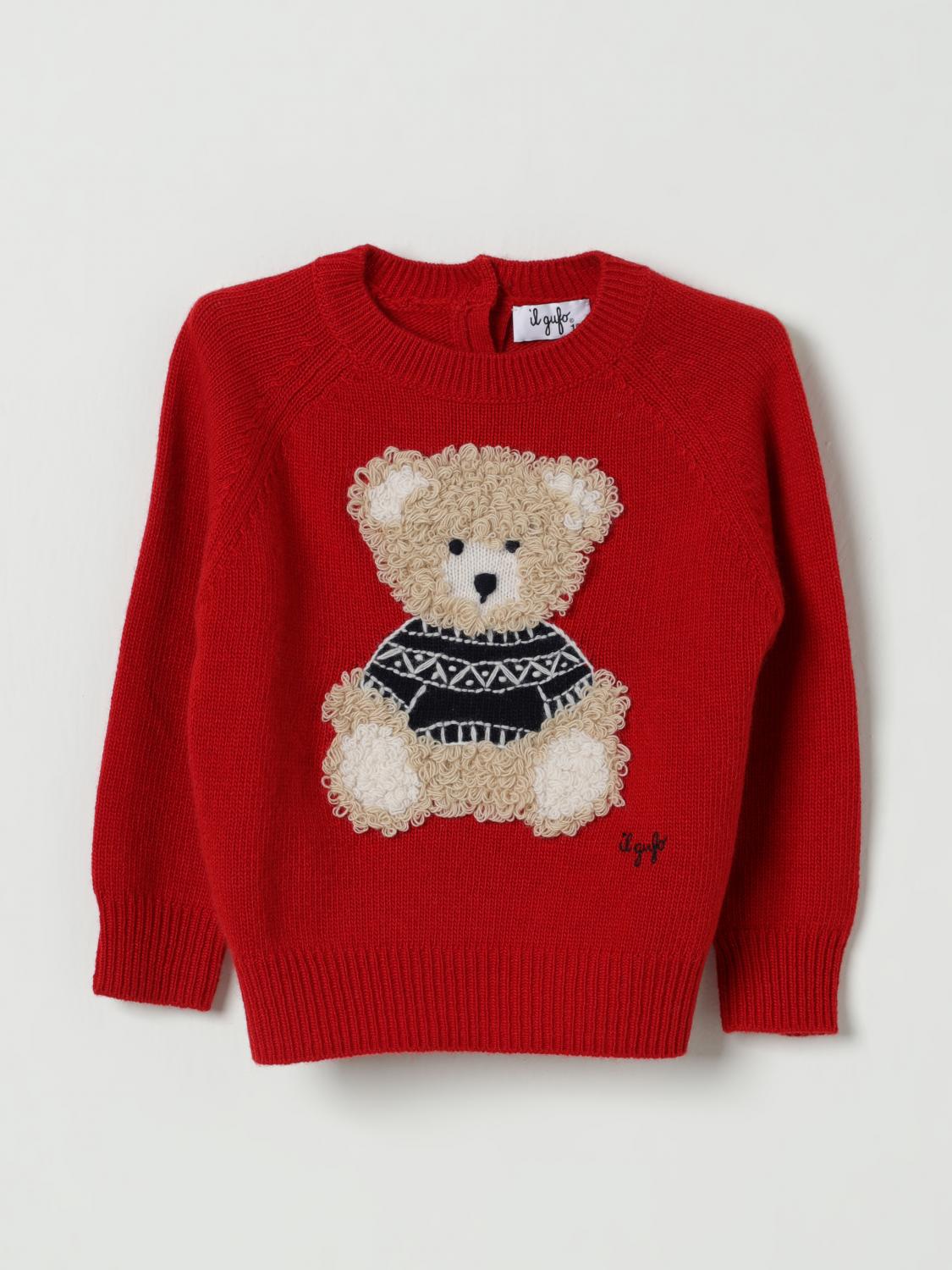 IL GUFO SWEATER: Sweater kids Il Gufo, Red - Img 1