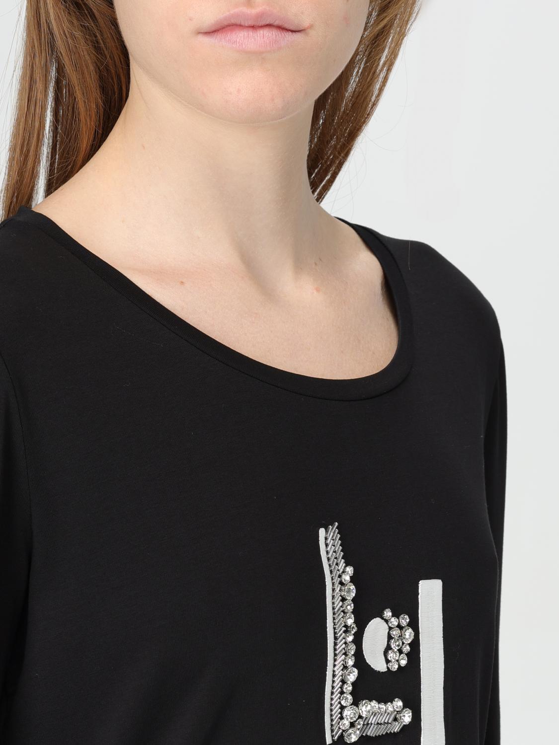 LIU JO T-SHIRT: T-shirt woman Liu Jo, Black - Img 3