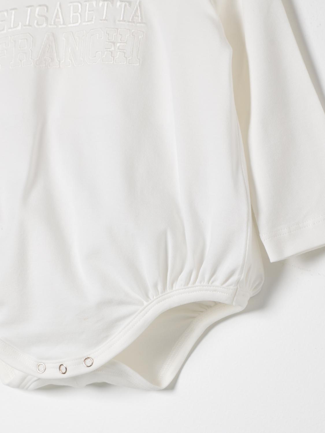 ELISABETTA FRANCHI LA MIA BAMBINA BODYSUIT: Bodysuit kids Elisabetta Franchi La Mia Bambina, Cream - Img 3