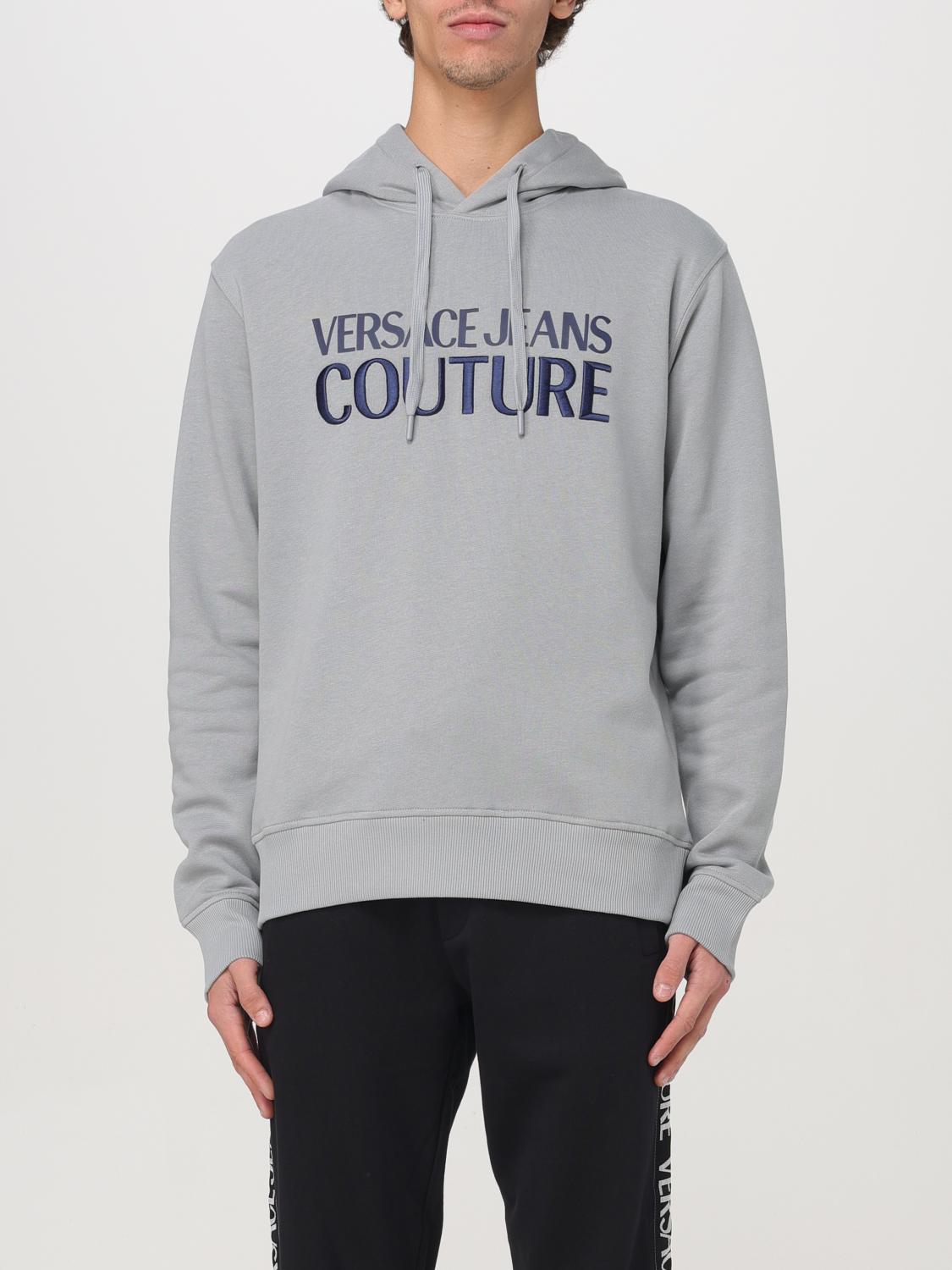 VERSACE JEANS COUTURE SWEATER: Sweater men Versace Jeans Couture, Grey - Img 1