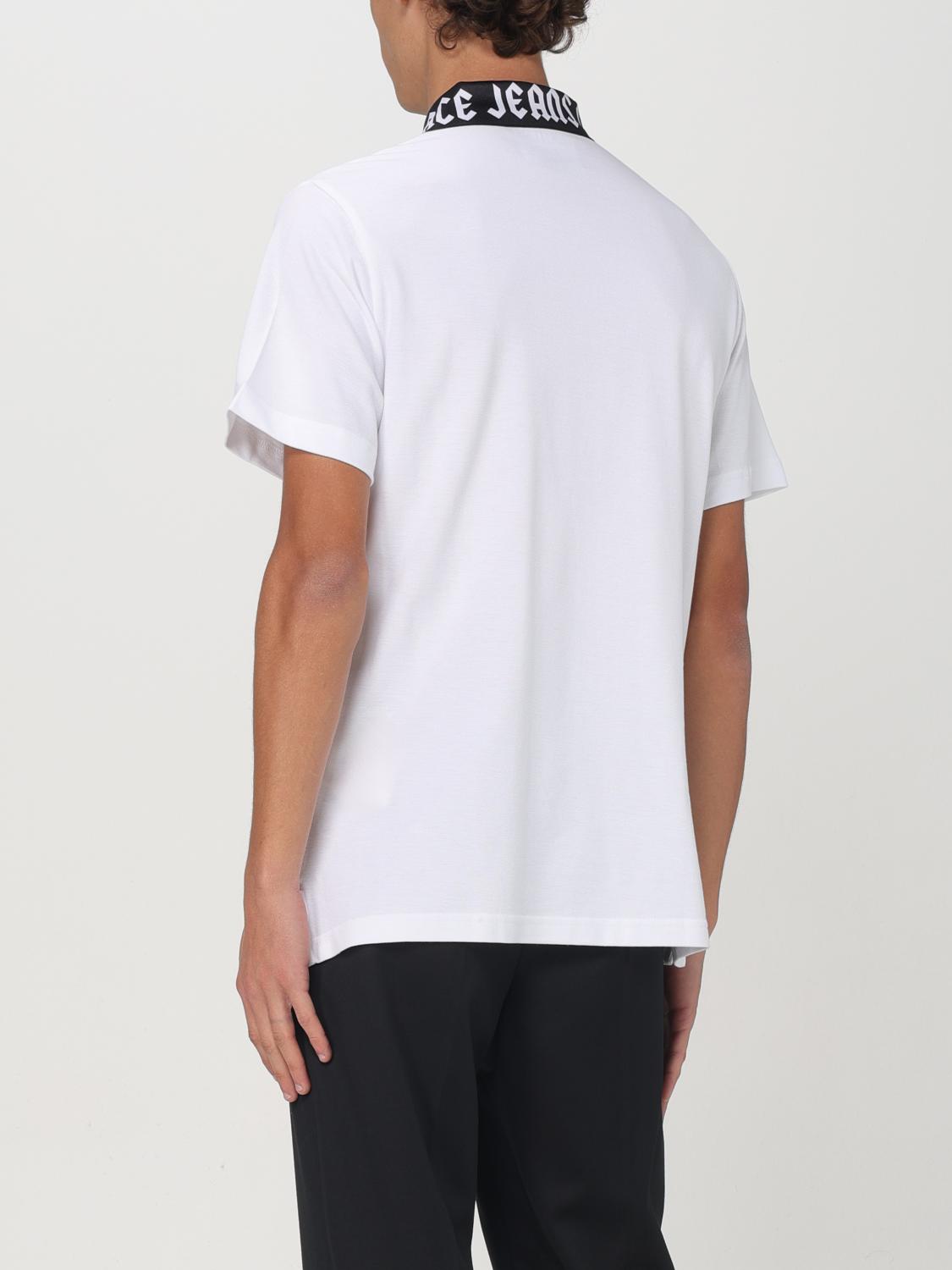 VERSACE JEANS COUTURE POLO SHIRT: T-shirt men Versace Jeans Couture, White - Img 2