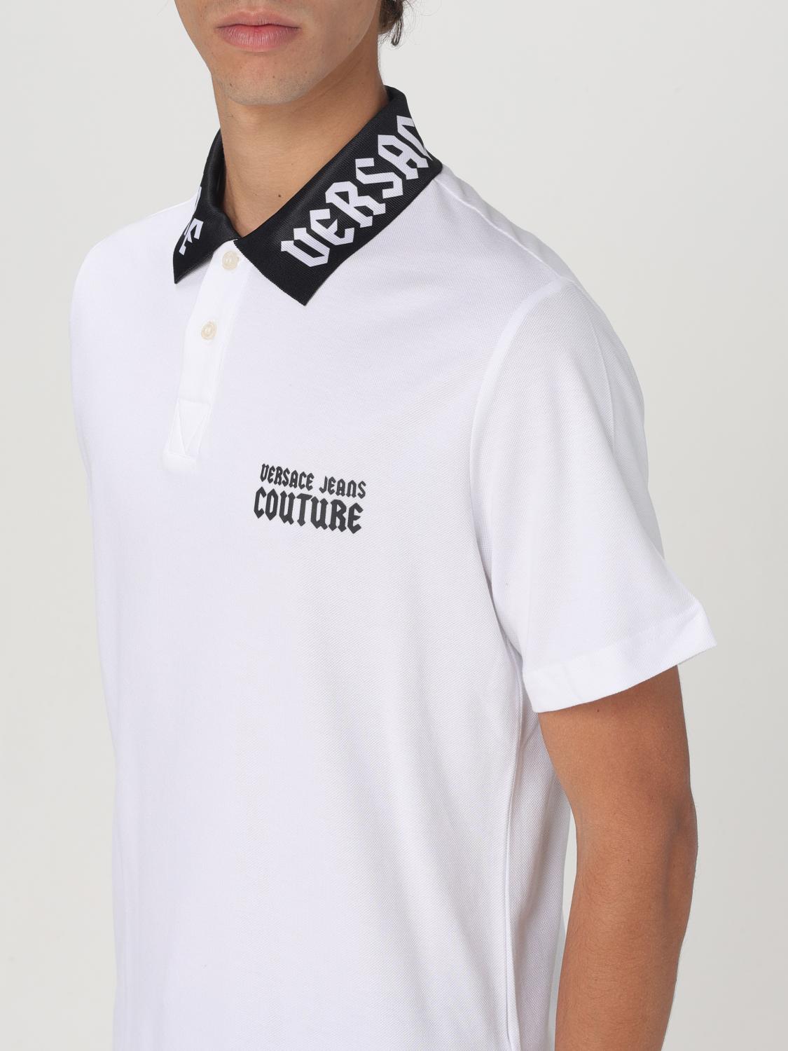 VERSACE JEANS COUTURE POLO SHIRT: T-shirt men Versace Jeans Couture, White - Img 3