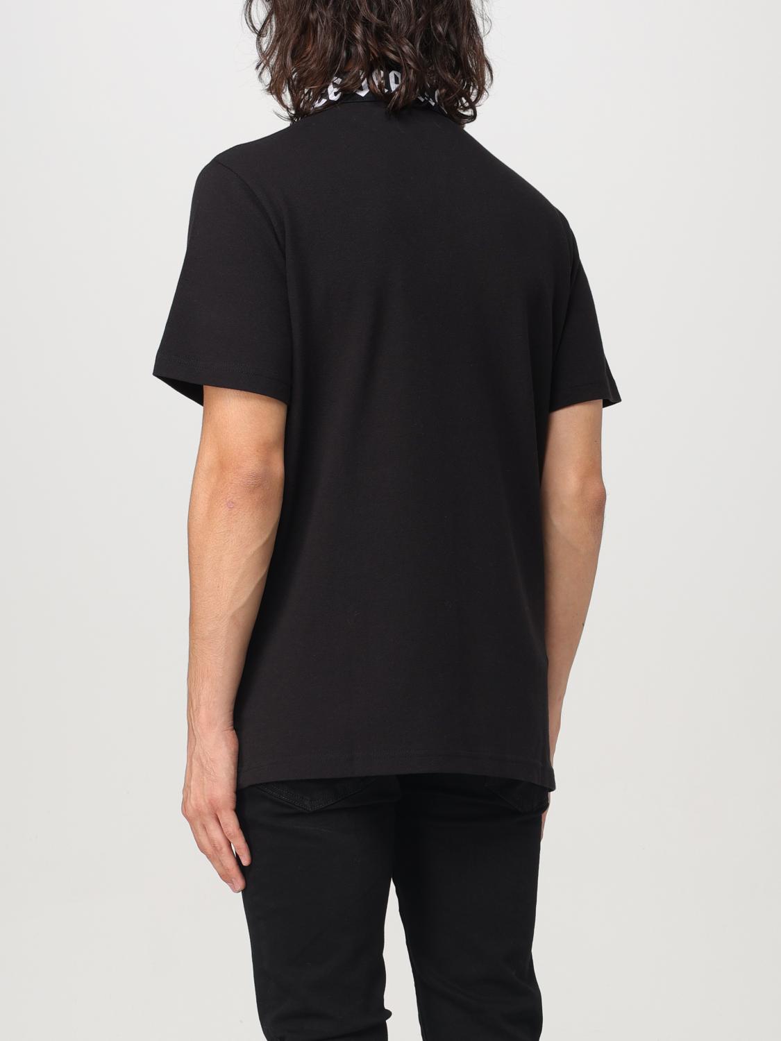 VERSACE JEANS COUTURE POLO SHIRT: T-shirt men Versace Jeans Couture, Black - Img 2