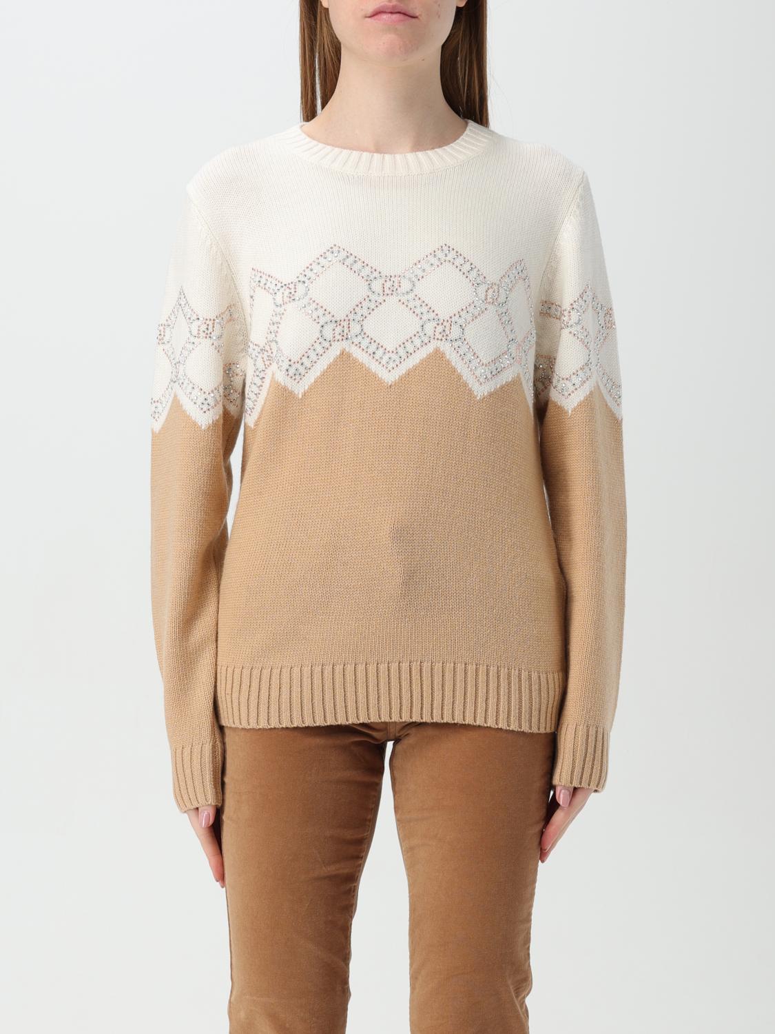 LIU JO SWEATER: Sweater woman Liu Jo, Camel - Img 1