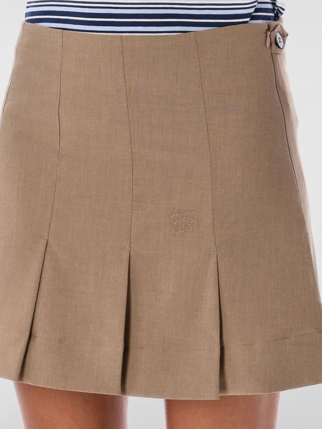 スカート GANNI Women Skirts T4133943 Beige Beige Women's Skirts | Midi, Mini & Maxi Styles | GANNI US