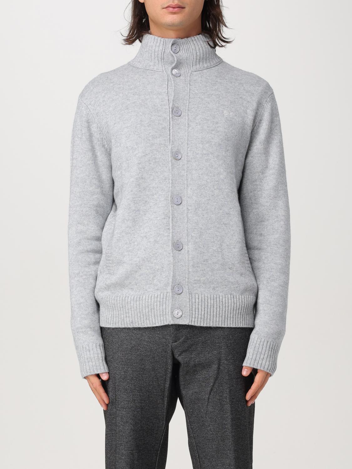 SUN68 STRICKJACKE: Strickjacke herren SUN68, Grau - Img 1