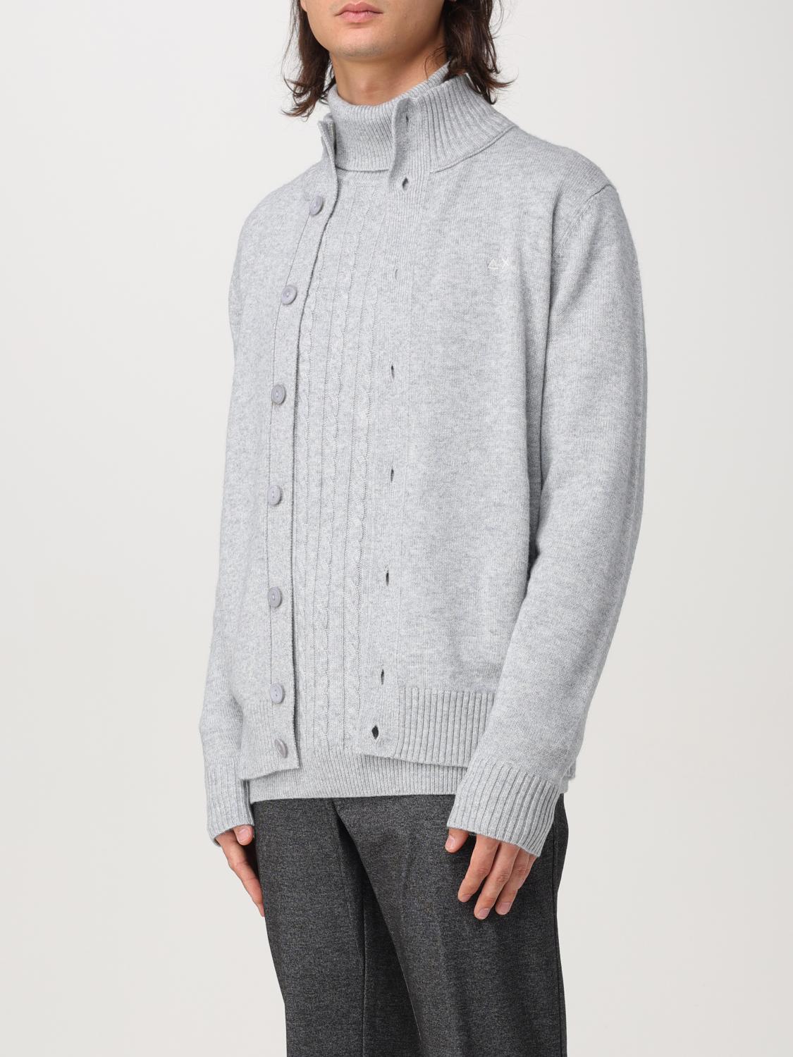 SUN68 STRICKJACKE: Strickjacke herren SUN68, Grau - Img 3