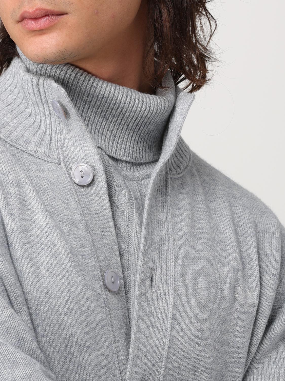 SUN68 STRICKJACKE: Strickjacke herren SUN68, Grau - Img 4