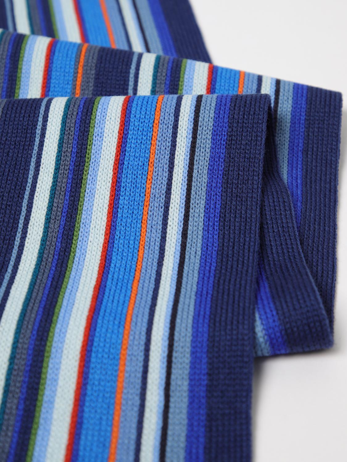 PAUL SMITH SCIARPA: Sciarpa Paul Smith in lana merino con righe jacquard , Blue - Img 3