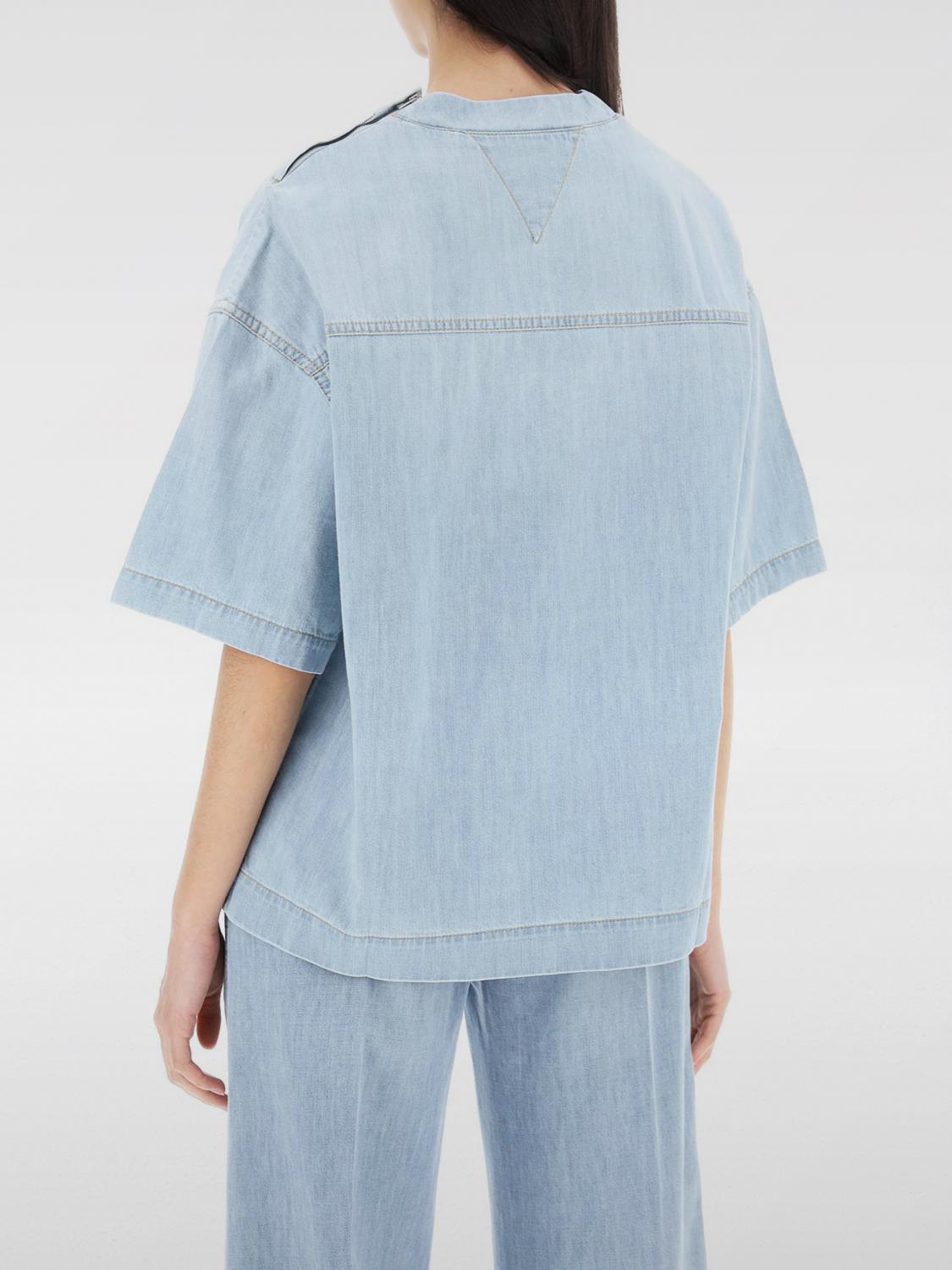 BOTTEGA VENETA TOP: Bottega Veneta women's blouse, Denim - Img 2