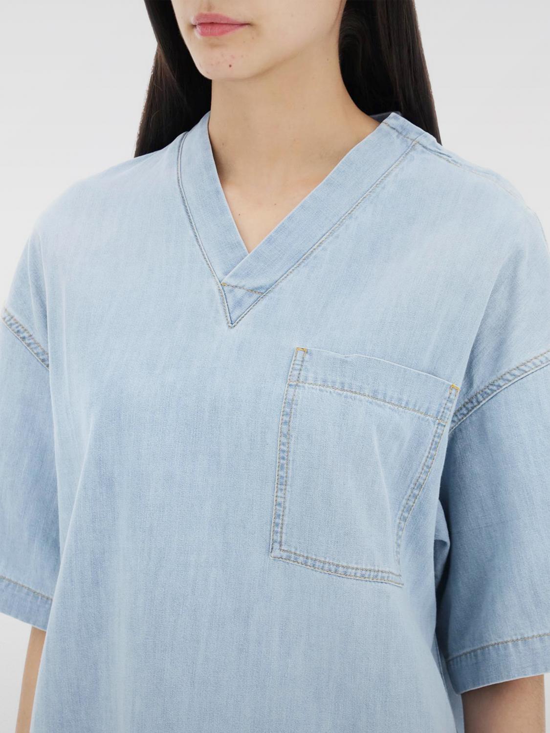 BOTTEGA VENETA TOP: Bottega Veneta women's blouse, Denim - Img 3