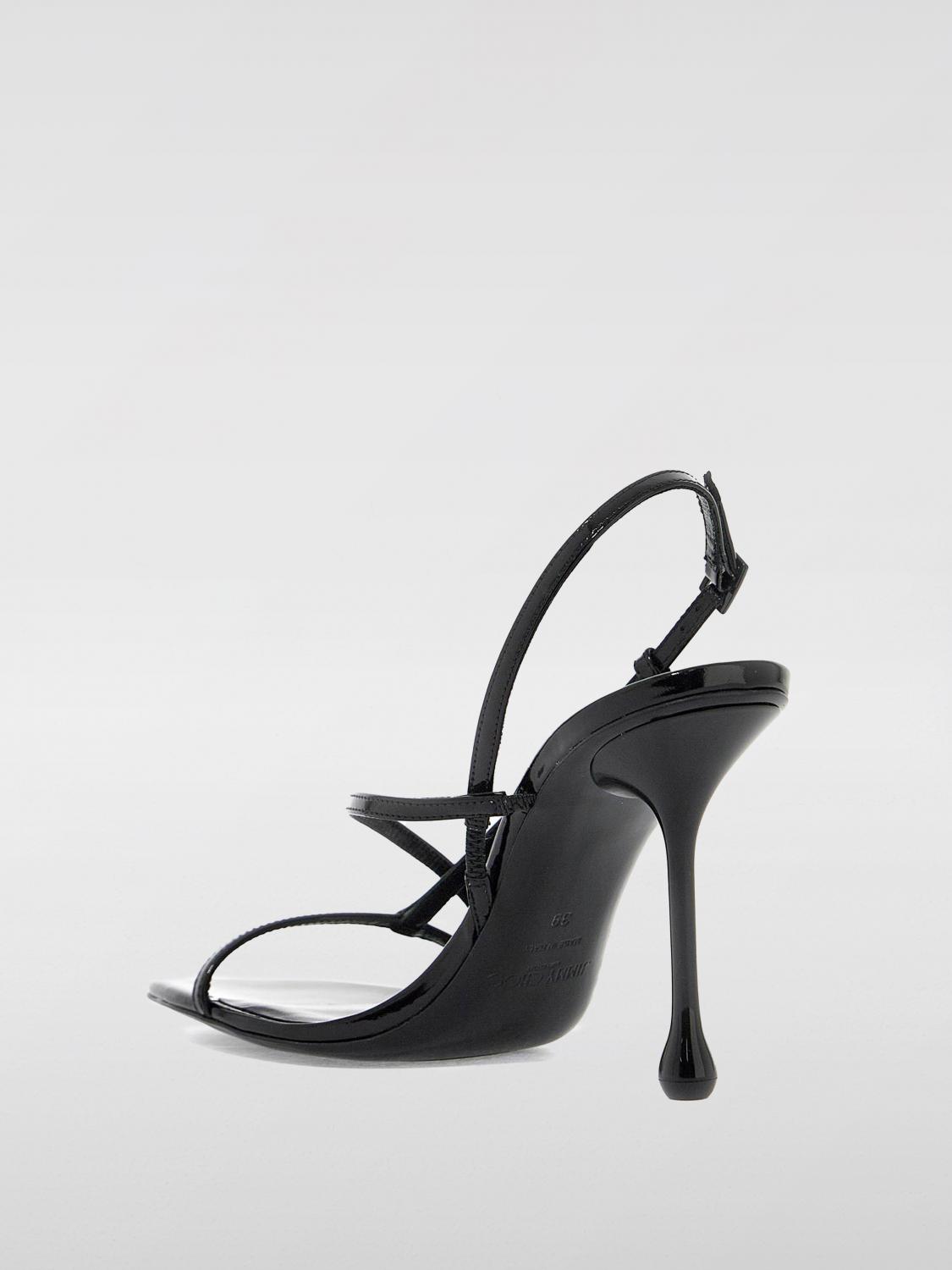 JIMMY CHOO HEELED SANDALS: Flat sandals woman Jimmy Choo, Black - Img 3