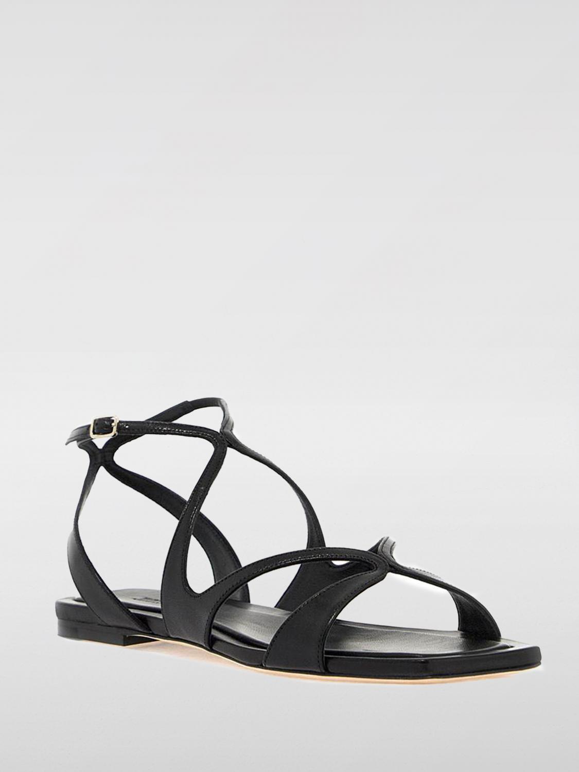 JIMMY CHOO FLAT SANDALS: Flat sandals woman Jimmy Choo, Black - Img 2