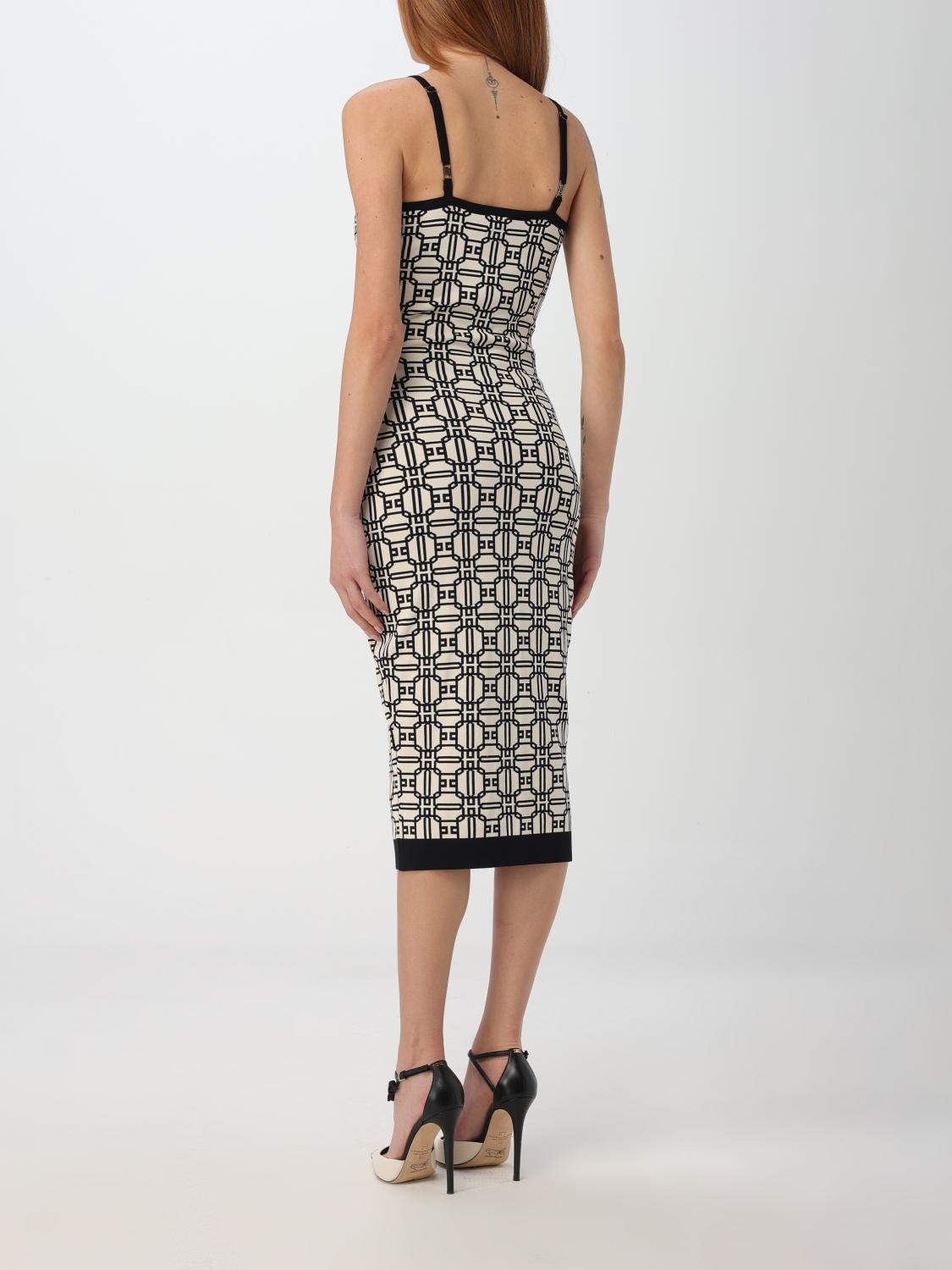 ELISABETTA FRANCHI DRESS: Dress woman Elisabetta Franchi, Butter - Img 2