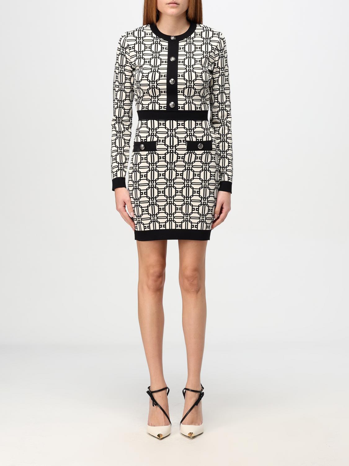 ELISABETTA FRANCHI DRESS: Dress woman Elisabetta Franchi, Butter - Img 1