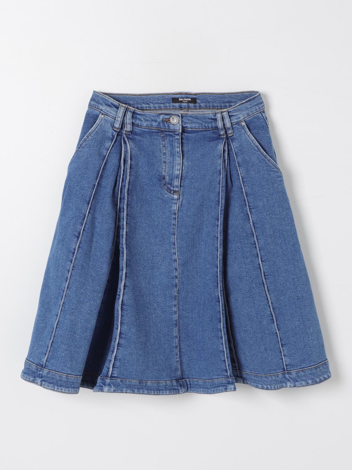 BALMAIN JUPE: Jupe enfant Balmain, Bleu - Img 1