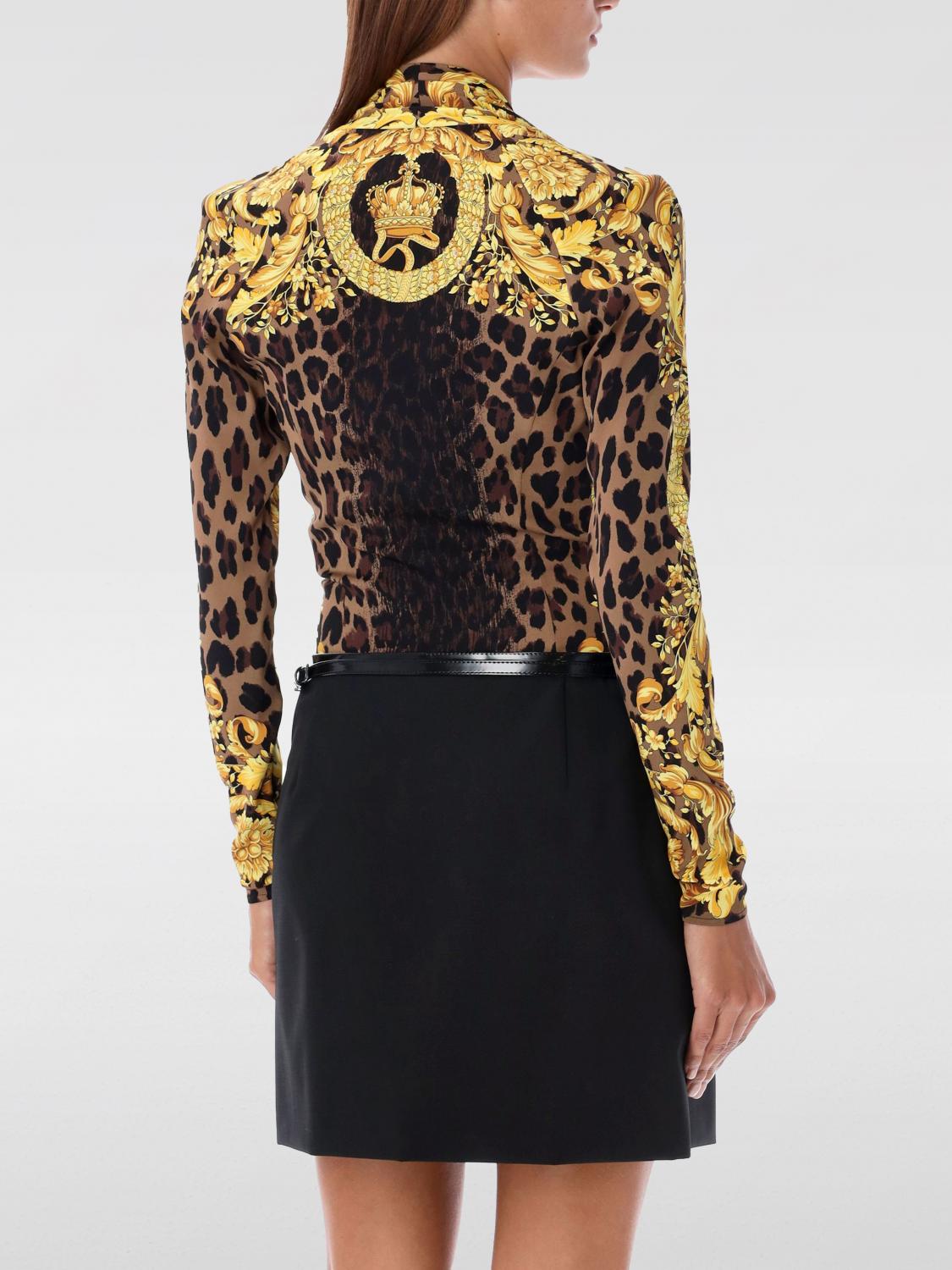 VERSACE BODY: Top femme Versace, Or - Img 2