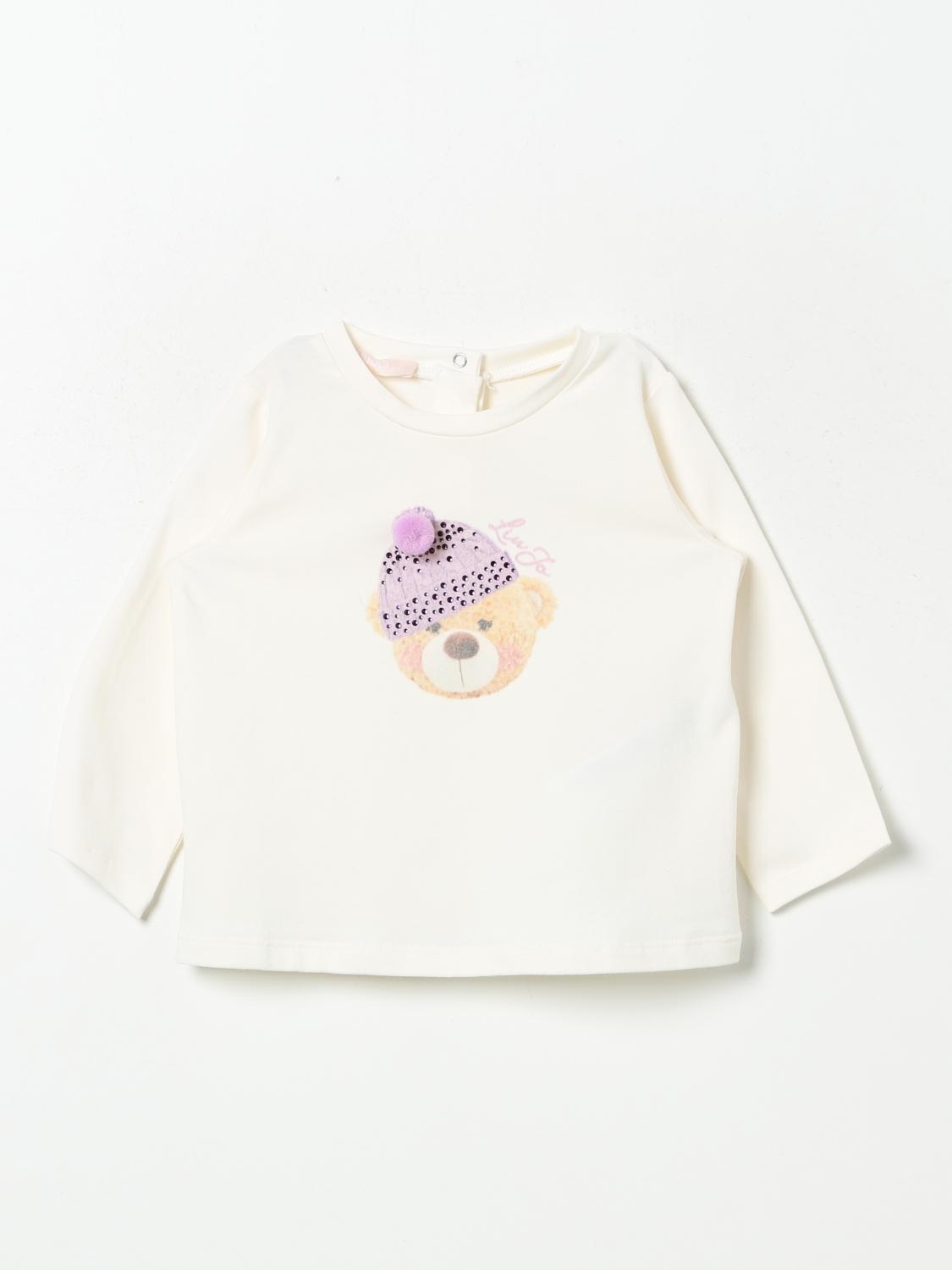 LIU JO T-SHIRT: T-shirt Teddy Liu Jo in cotone con stampa e strass , Bianco - Img 1