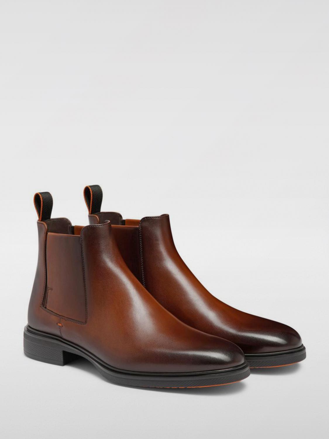 SANTONI BOOTS: Shoes men Santoni, Brown - Img 3