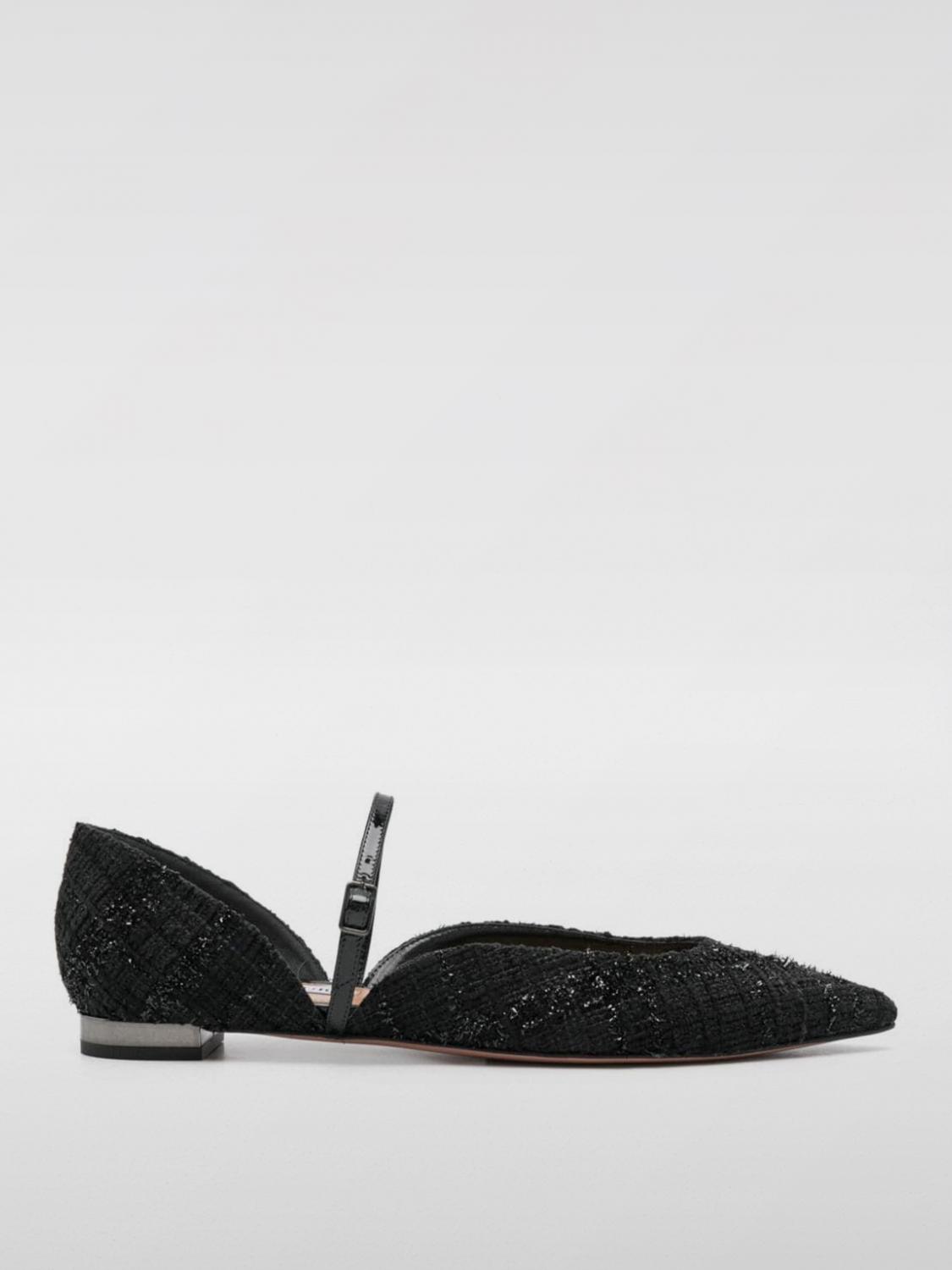 AQUAZZURA FLAT SHOES: Shoes woman Aquazzura, Black - Img 1