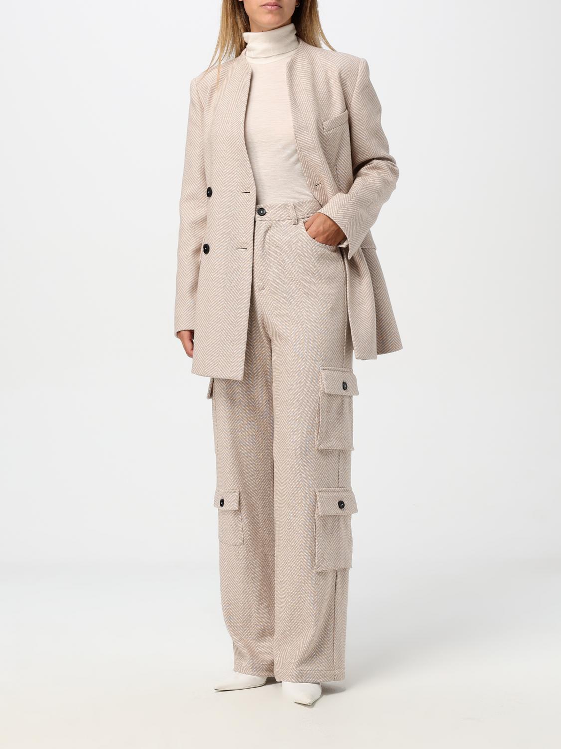 LIVIANA CONTI BLAZER: Blazer woman Liviana Conti, Beige - Img 2