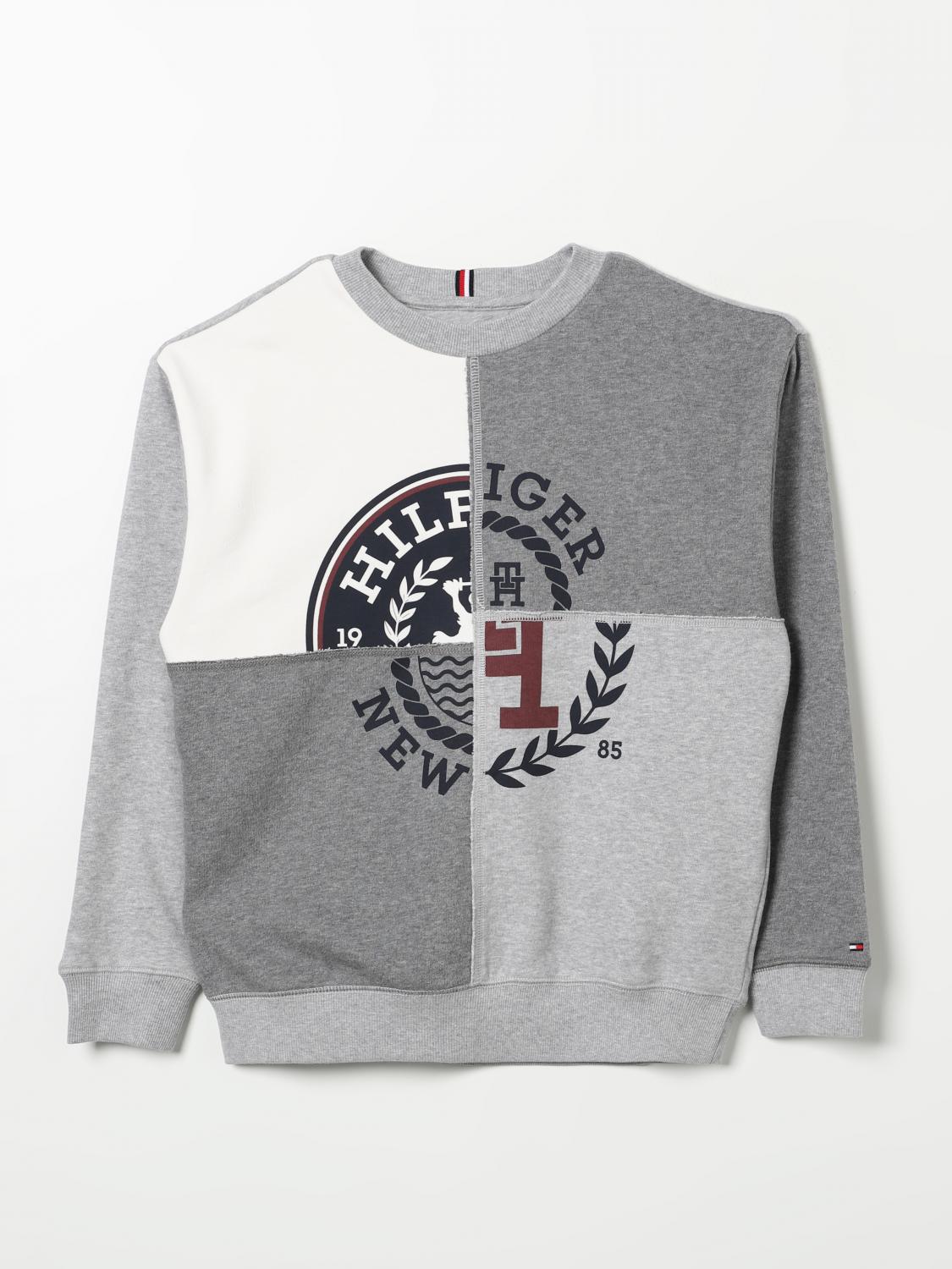 TOMMY HILFIGER SWEATER: Sweater kids Tommy Hilfiger, Grey - Img 1