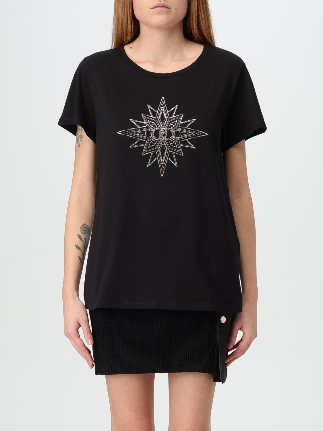 LIU JO T-SHIRT: T-shirt woman Liu Jo, Black - Img 1