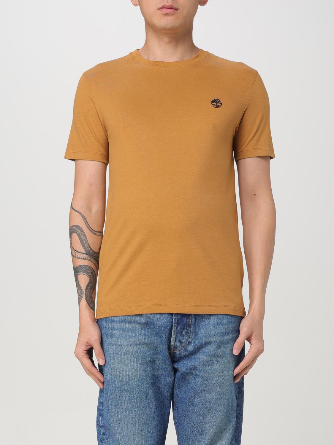 TIMBERLAND T-SHIRT: T-shirt men Timberland, Brown - Img 1