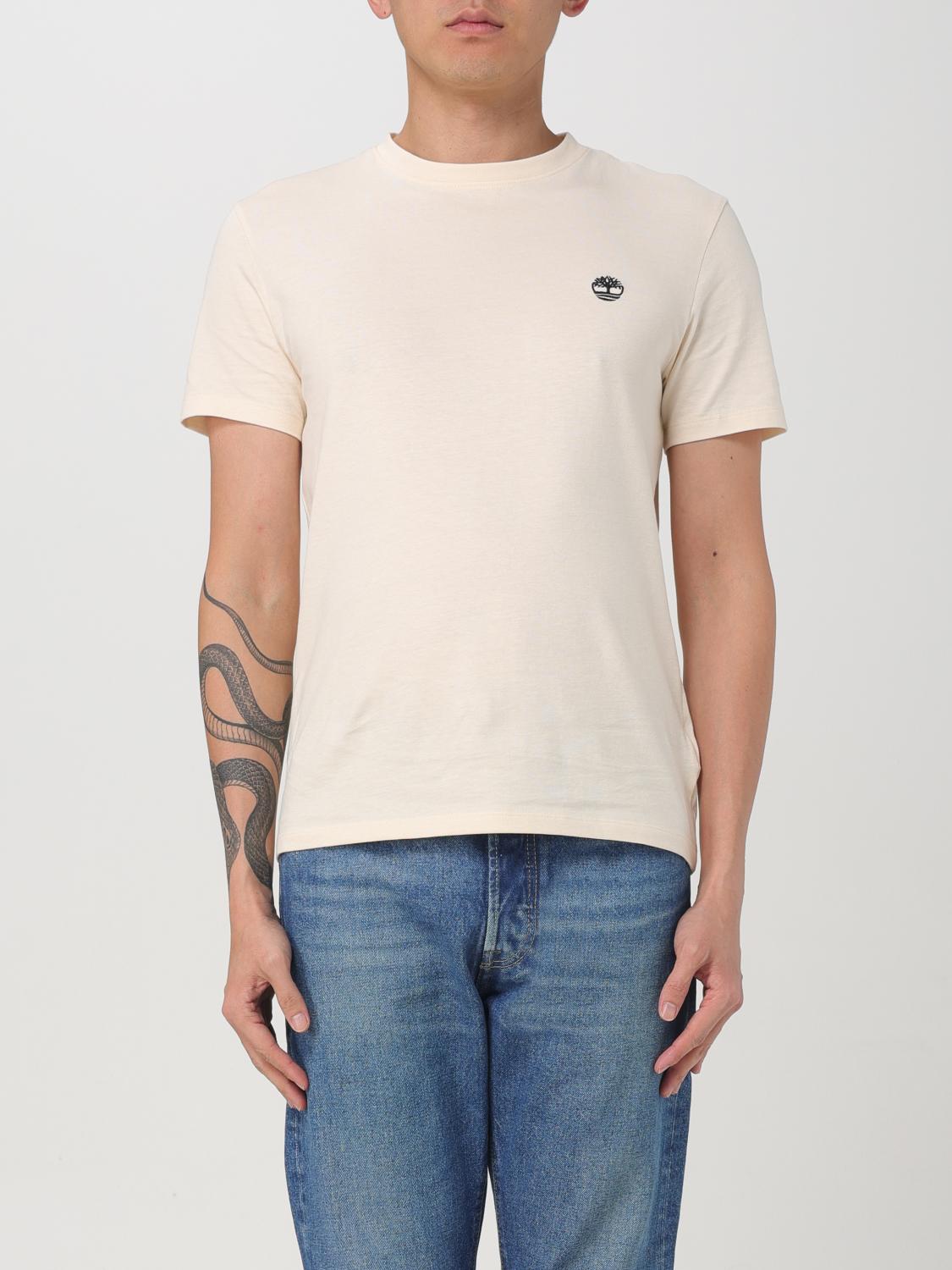 TIMBERLAND T-SHIRT: T-shirt men Timberland, Beige - Img 1