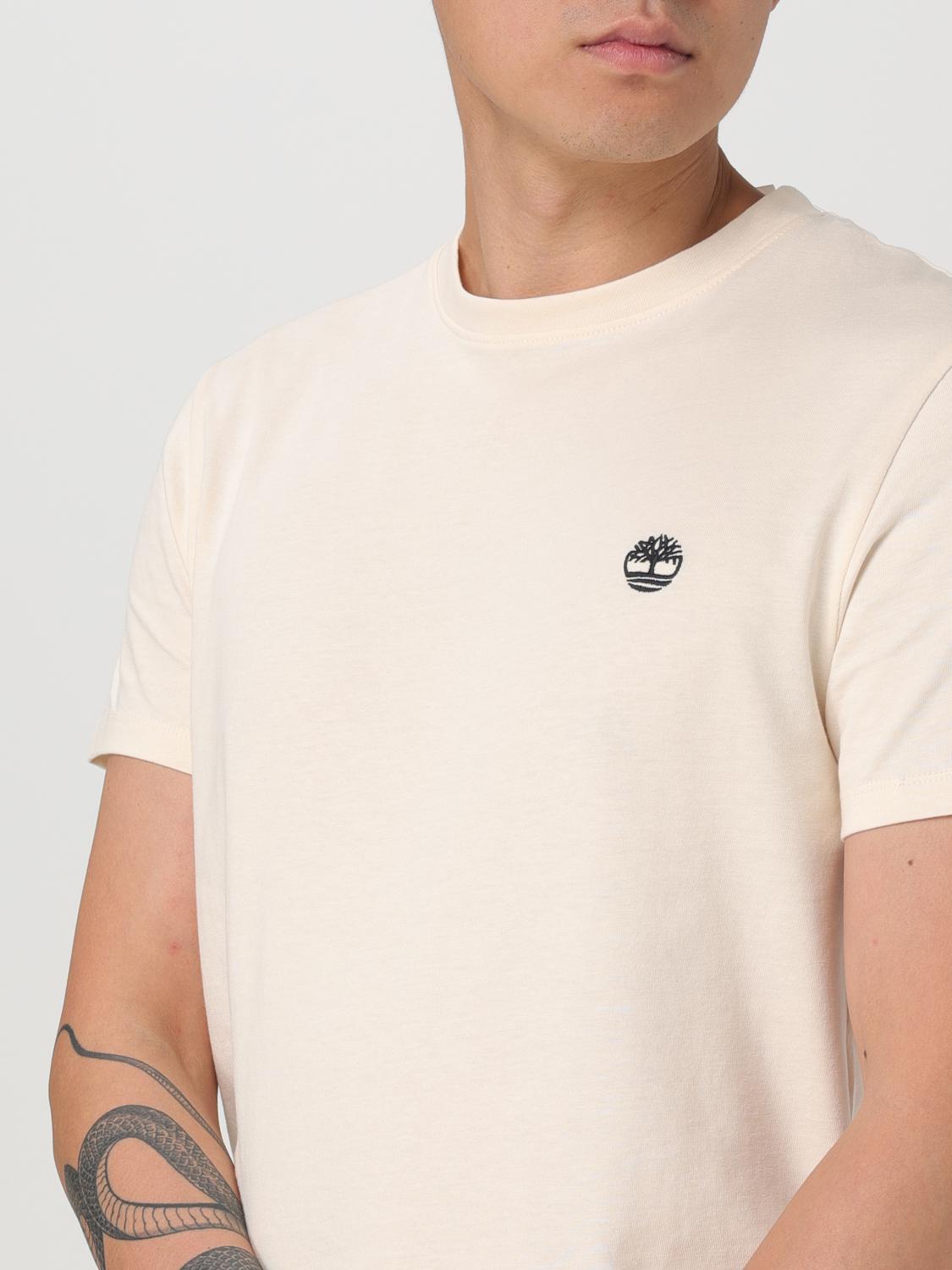 TIMBERLAND T-SHIRT: T-shirt men Timberland, Beige - Img 3