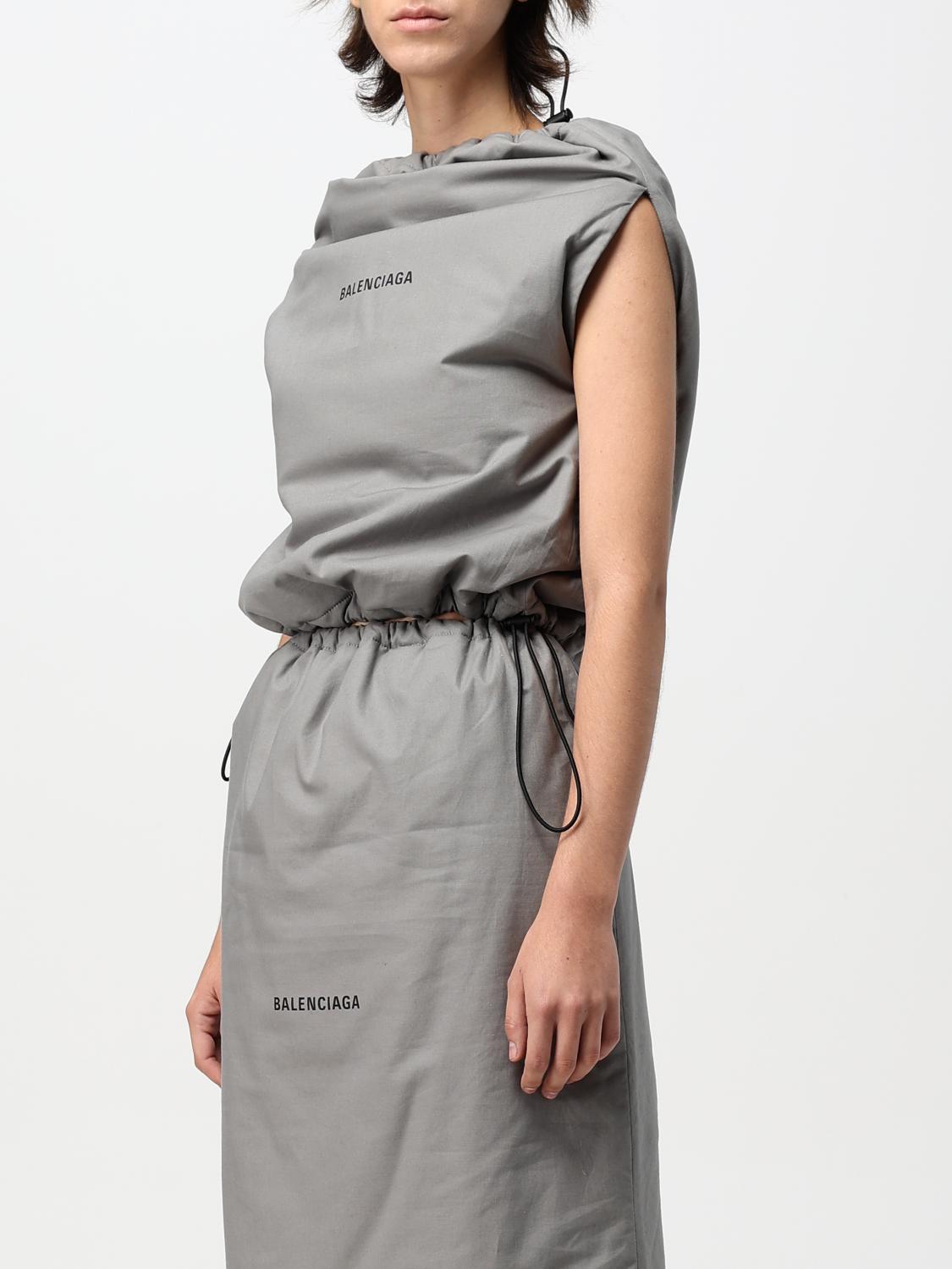 BALENCIAGA TOP: Top woman Balenciaga, Grey - Img 4