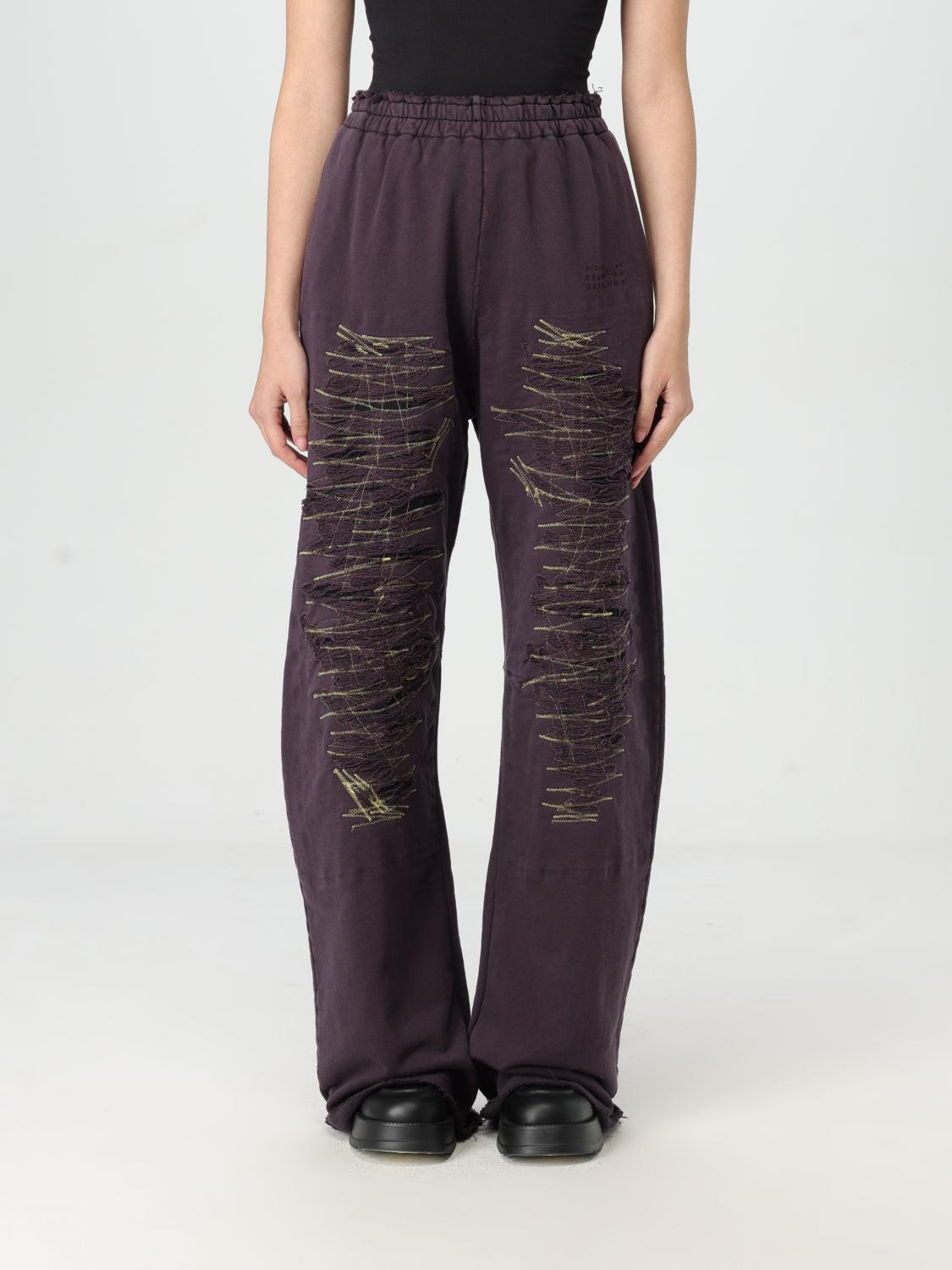 MM6 MAISON MARGIELA PANTS: Pants woman Mm6 Maison Margiela, Violet - Img 1