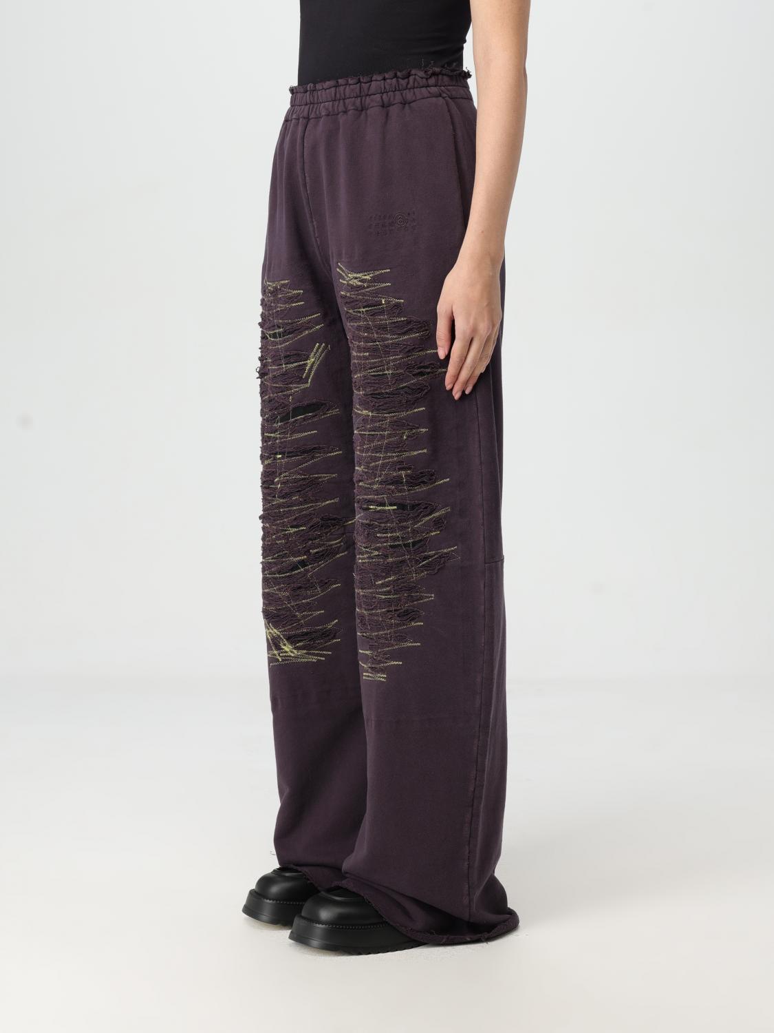 MM6 MAISON MARGIELA PANTS: Pants woman Mm6 Maison Margiela, Violet - Img 3